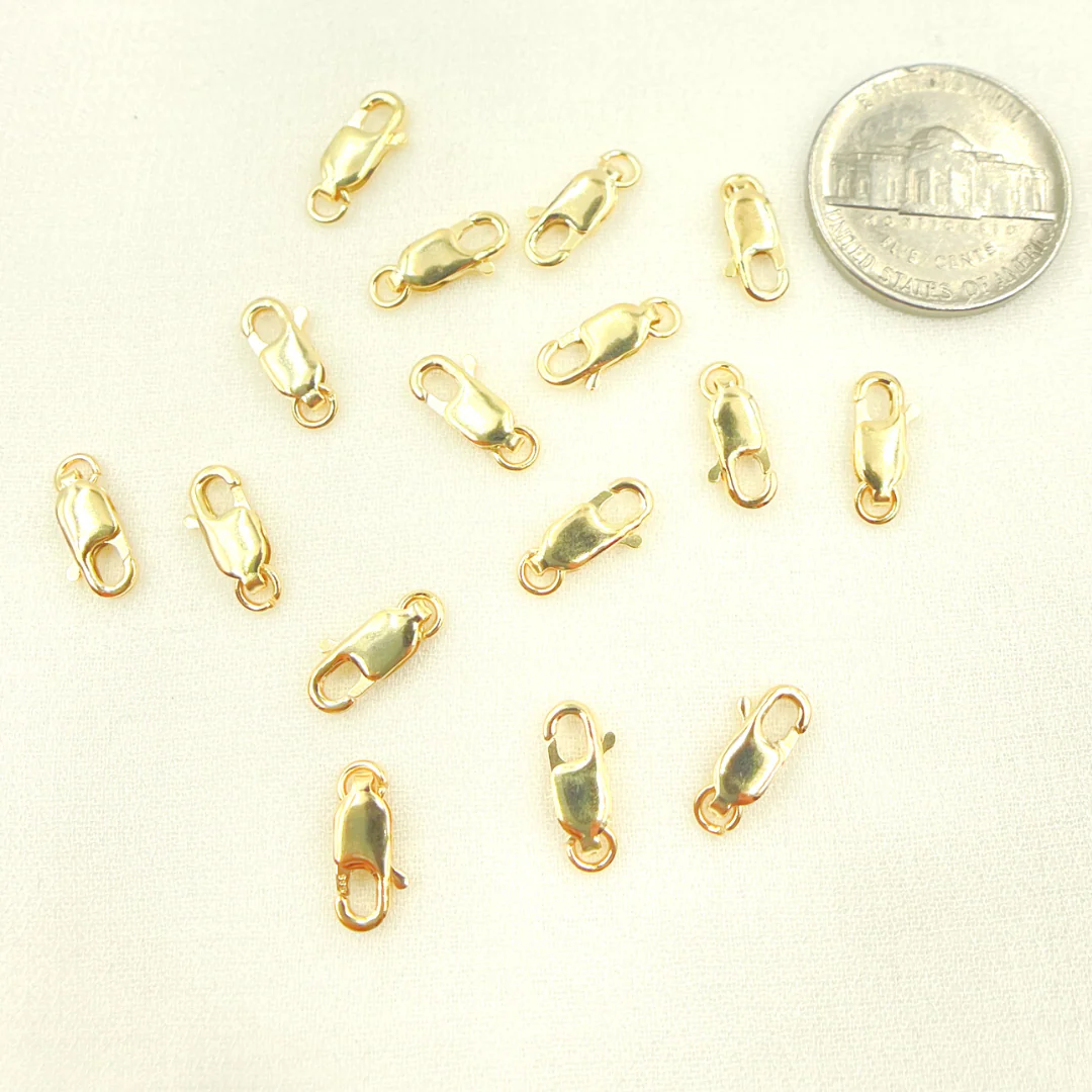 0014LC1WR14KY. 14K Solid Gold Lobster Clasp 10mm - Image 3