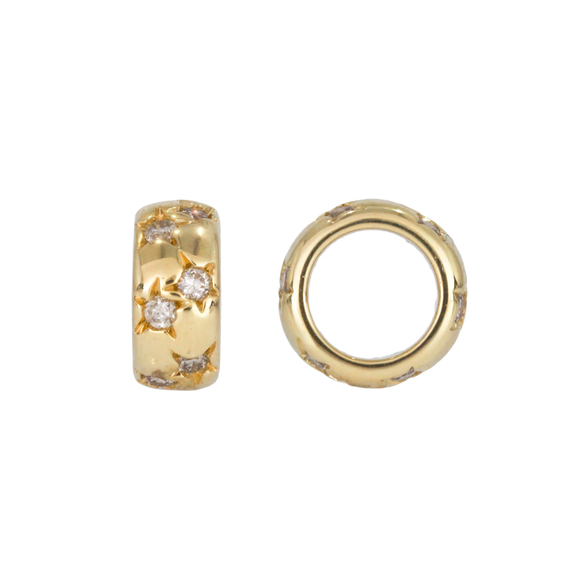 CMB00105. 14K Solid Gold Ring Charm - Image 2
