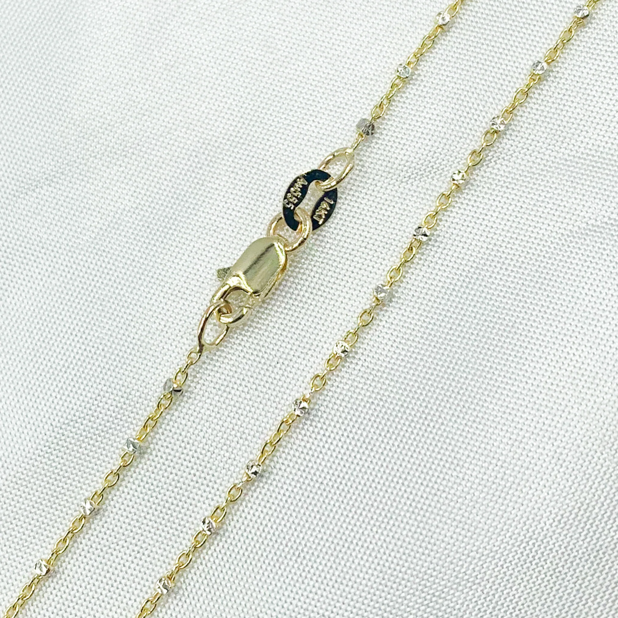 025R02S1QS4B005. 14K Solid Gold Satellite Chain - Image 3