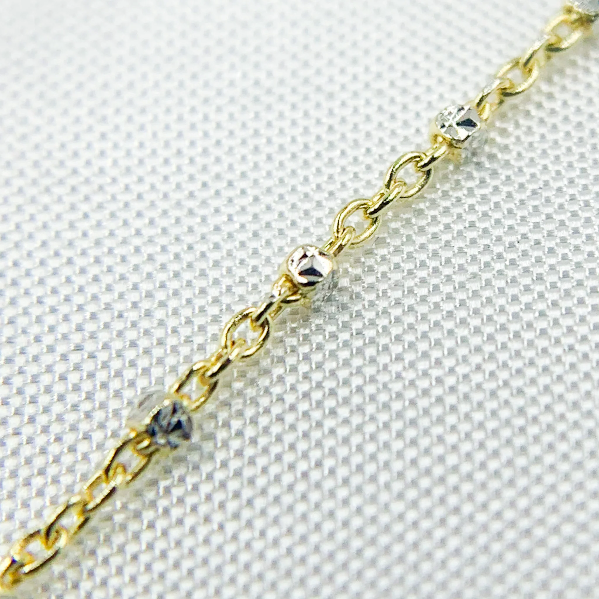 025R02S1QS4B005. 14K Solid Gold Satellite Chain - Image 4