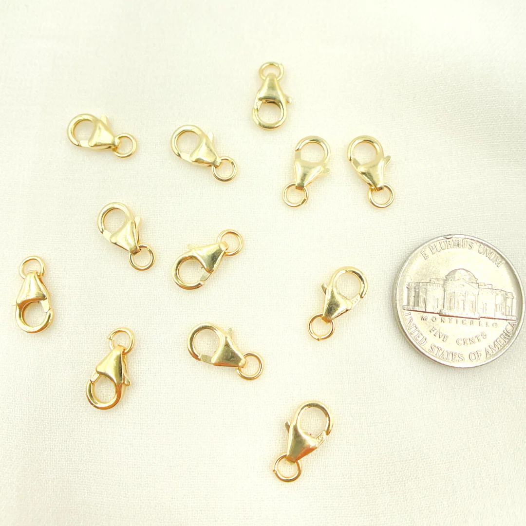 0014TC2WR14KY. 14K Solid Gold Trigger Clasp 10mm - Image 4