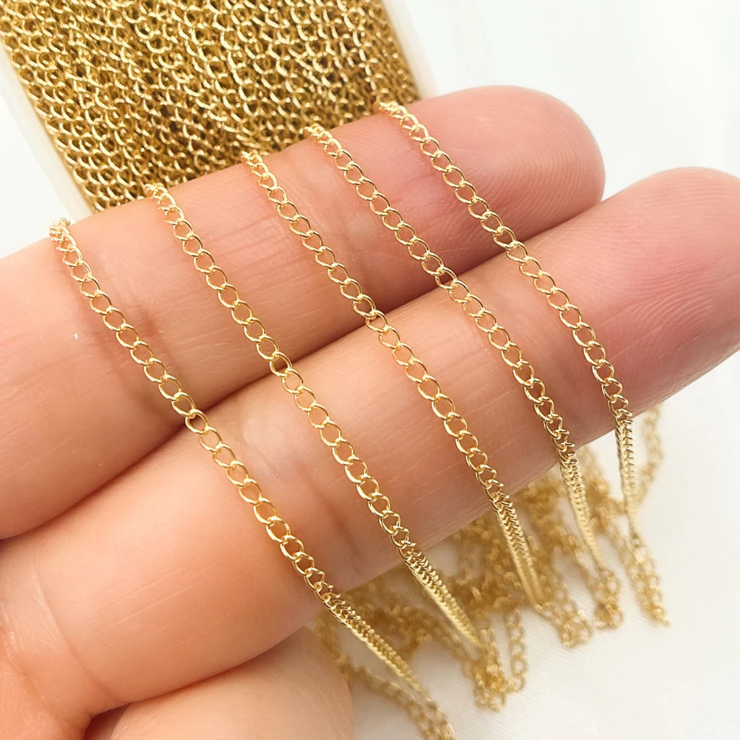 V206GF. 14k Yellow Gold Filled Cable Chain