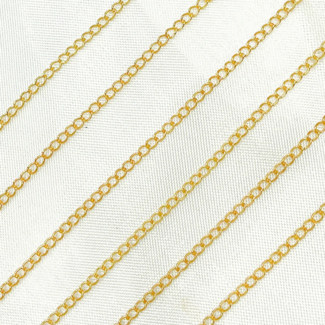 V206GF. 14k Yellow Gold Filled Cable Chain - Image 2