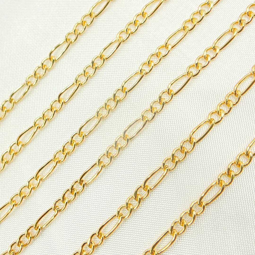 2431CHRGF. 14K Yellow Gold Filled Figaro Style Chain. - Image 3