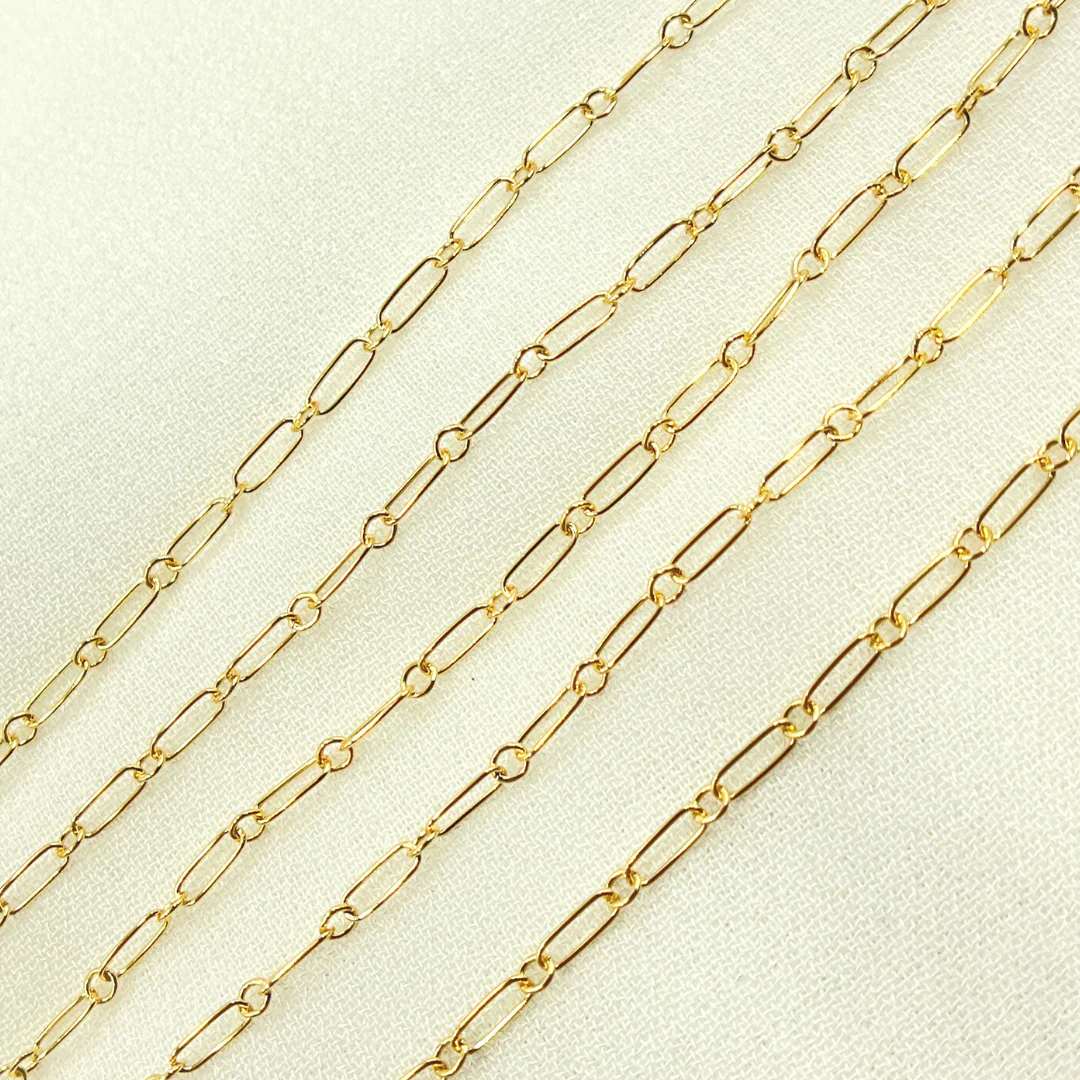 141GF. 14K Yellow Gold Filled Smooth Cable Link Chain - Image 3