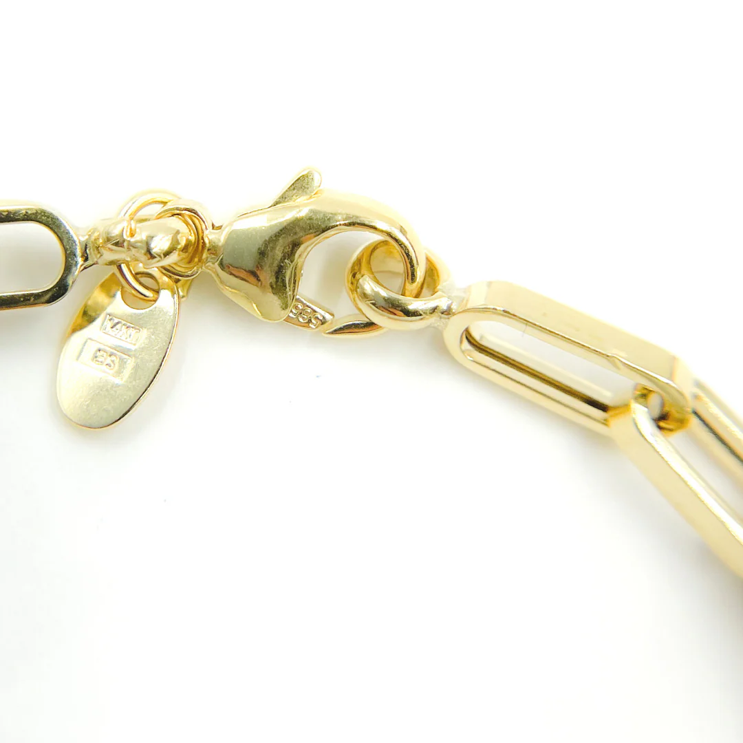 14K22. 14K Solid Gold Flat Box Link Chain - Image 3