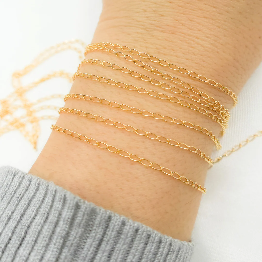 1610CGF. 14k Gold Filled Smooth Cable Chain