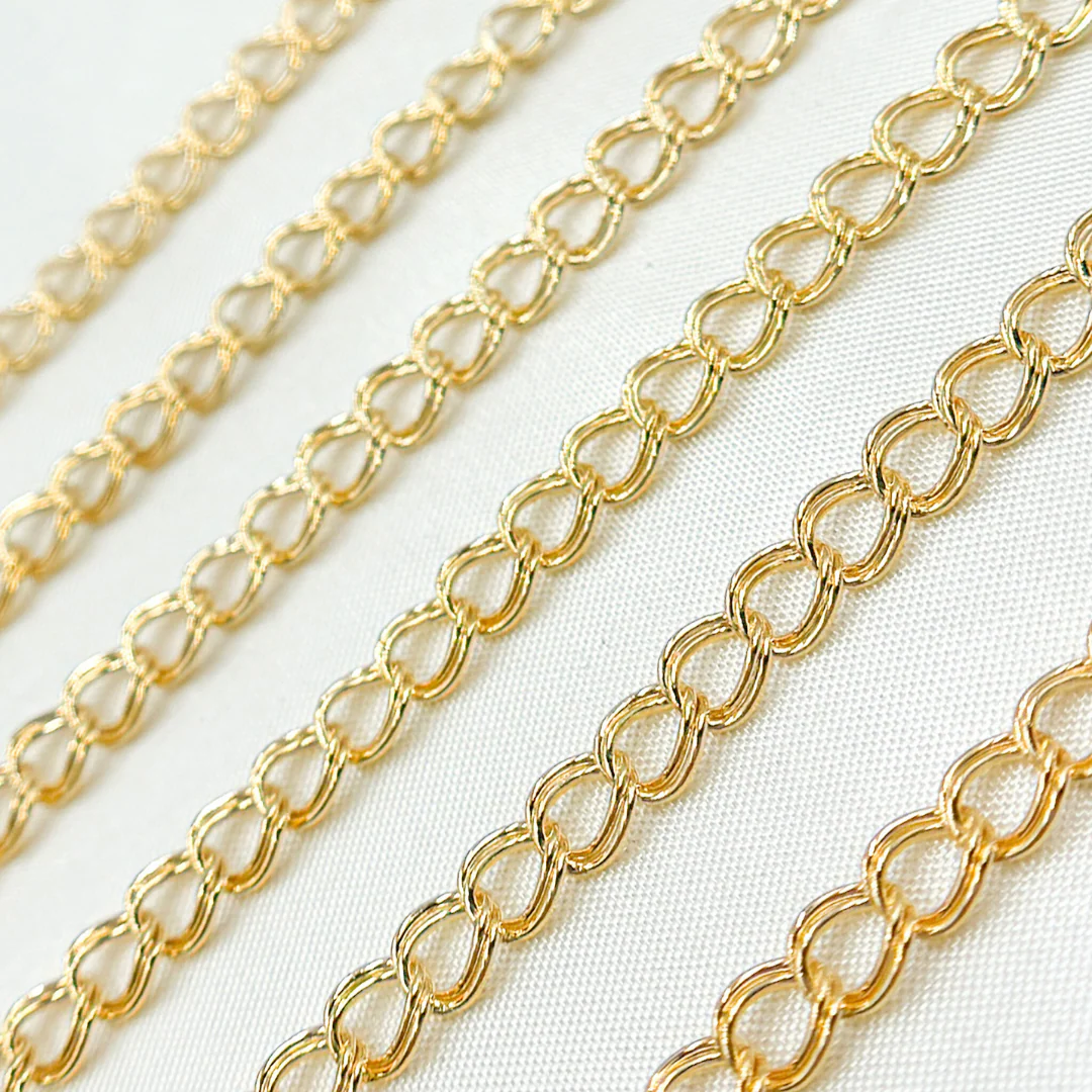 21PCGF. 14k Gold Filled Double Curb Chain - Image 5