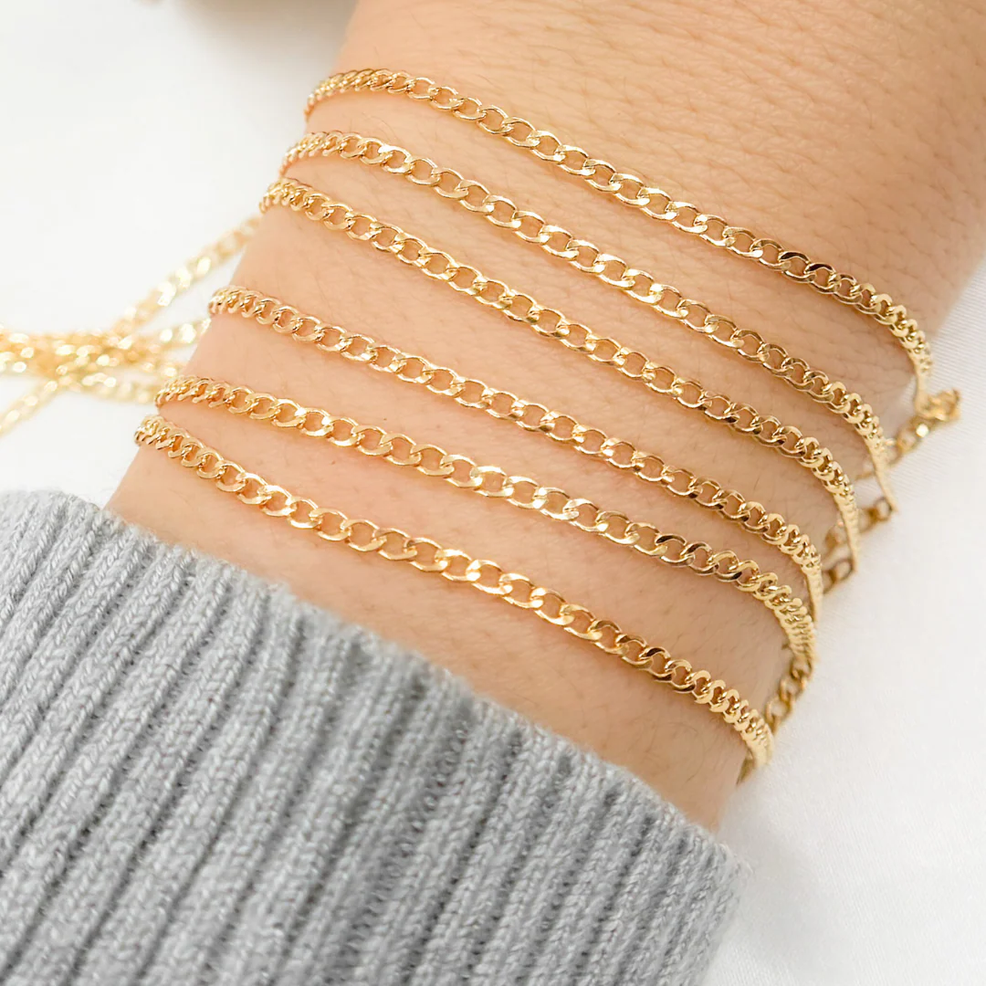 2214CHRGF. 14k Gold Filled Curb Chain - Image 6