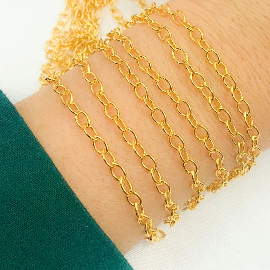 2907GF. 14k Gold Filled Smooth Oval Link Chain - Image 3
