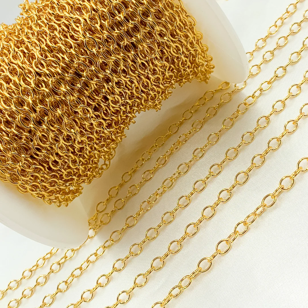 2907GF. 14k Gold Filled Smooth Oval Link Chain - Image 5
