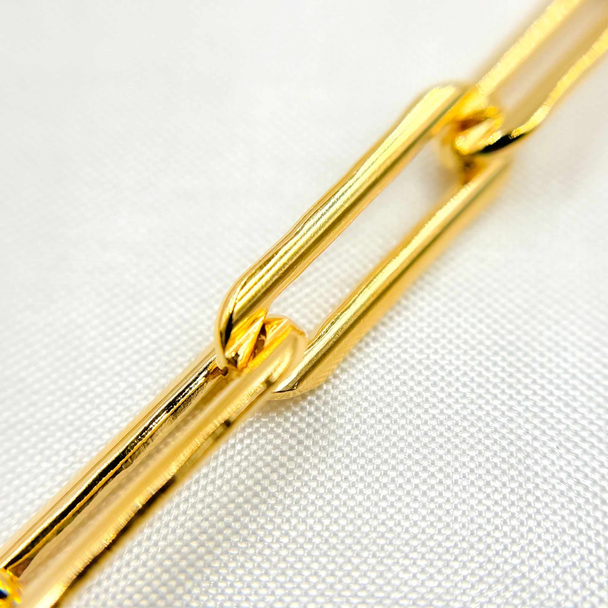 351Necklace. 14K Gold-Filled Smooth Paperclip Finished Necklace - Image 2