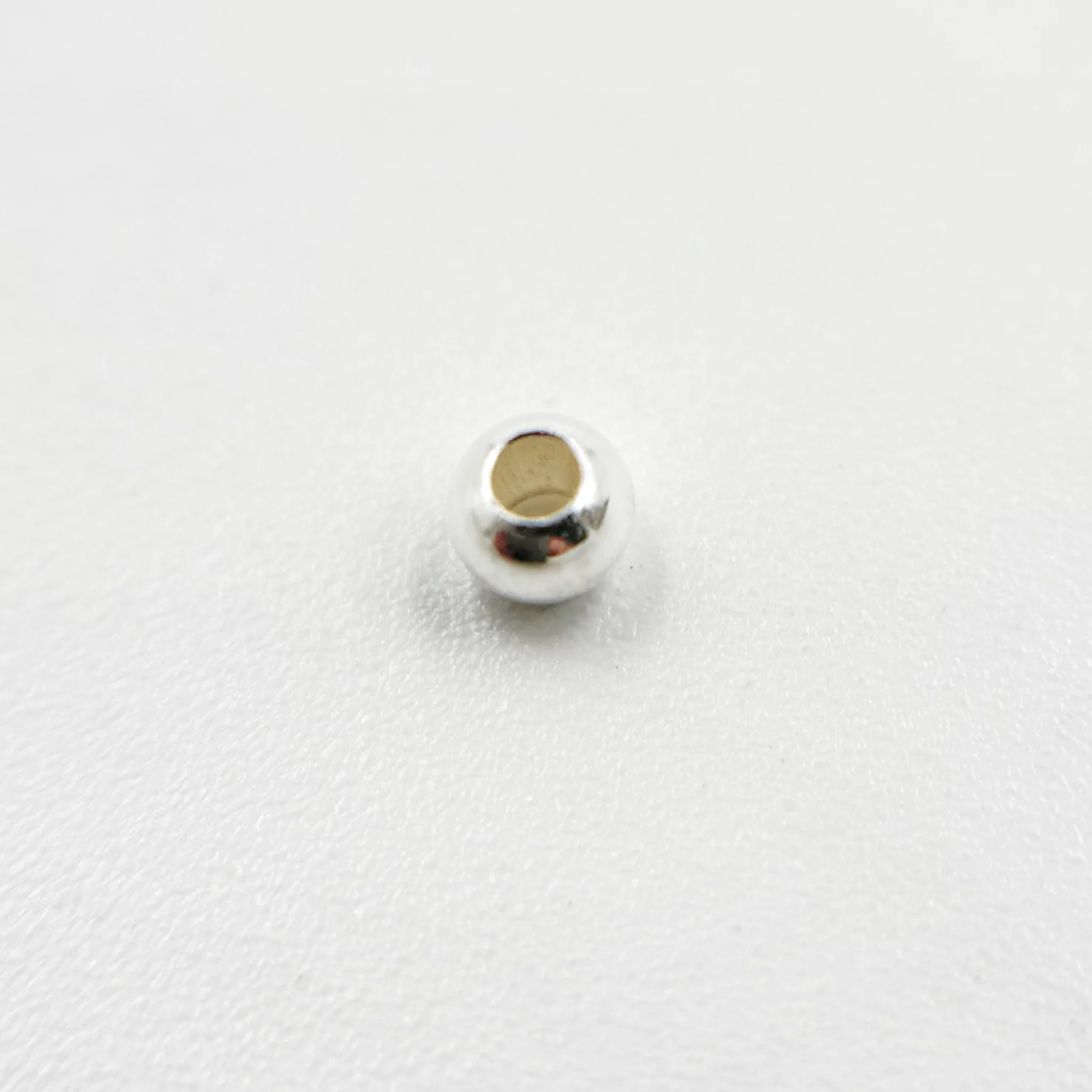 0925SB30H09L. 3MM Sterling Silver Seamless Beads - Image 3