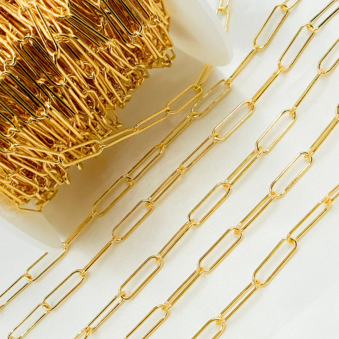 4001GF. 14k Gold Filled Smooth Paperclip Link Chain - Image 4