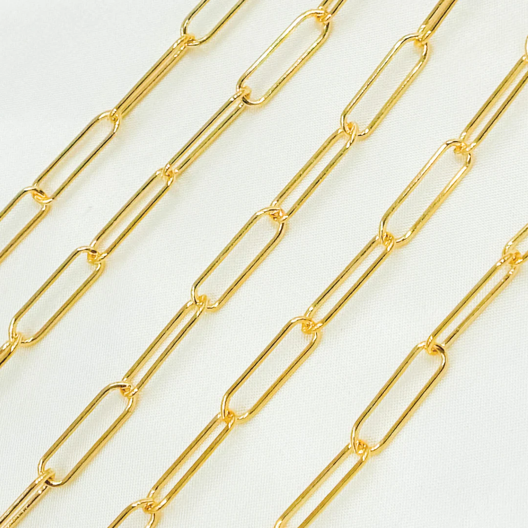 4001GF. 14k Gold Filled Smooth Paperclip Link Chain - Image 5