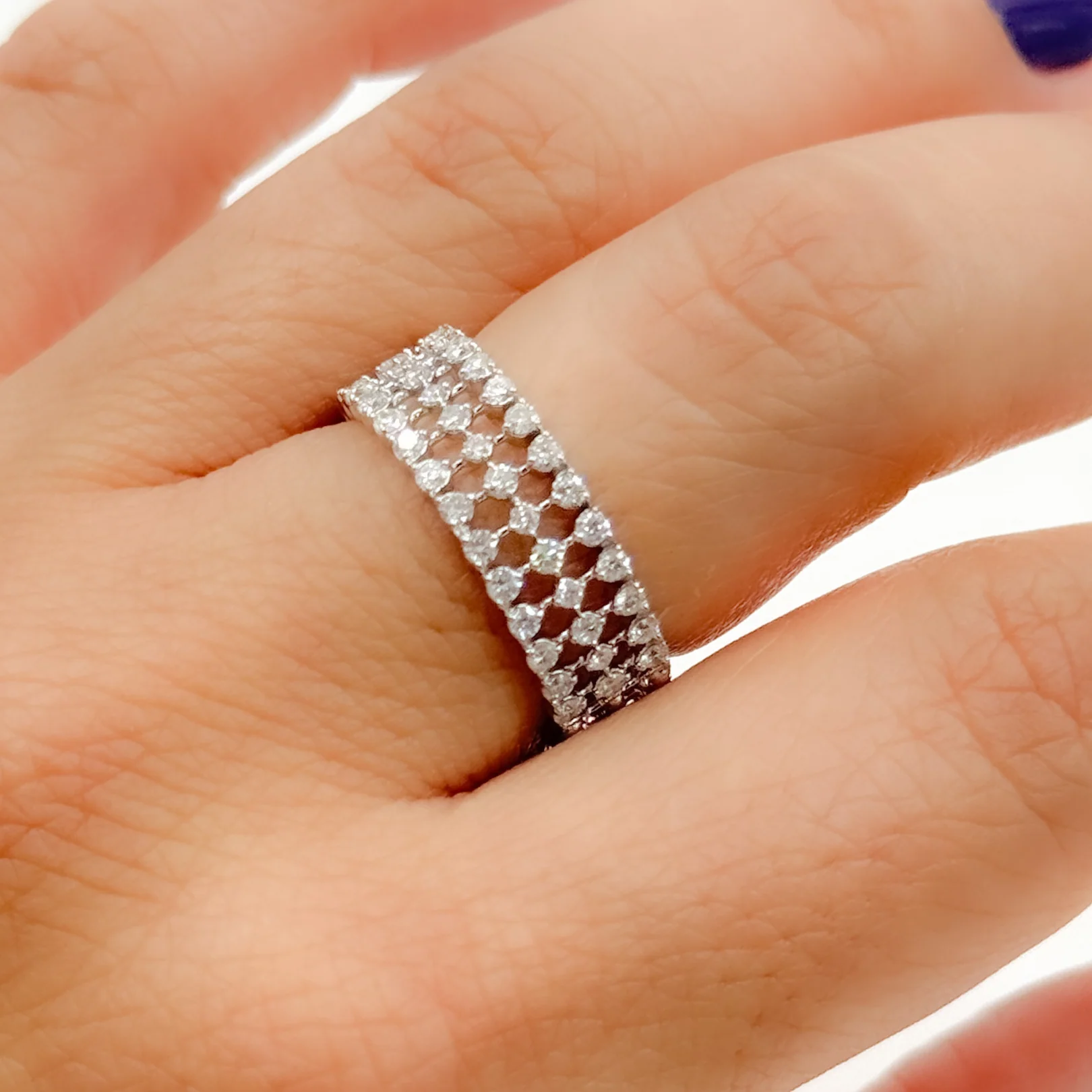 RN129212. 14k Solid Gold Diamond Band Ring