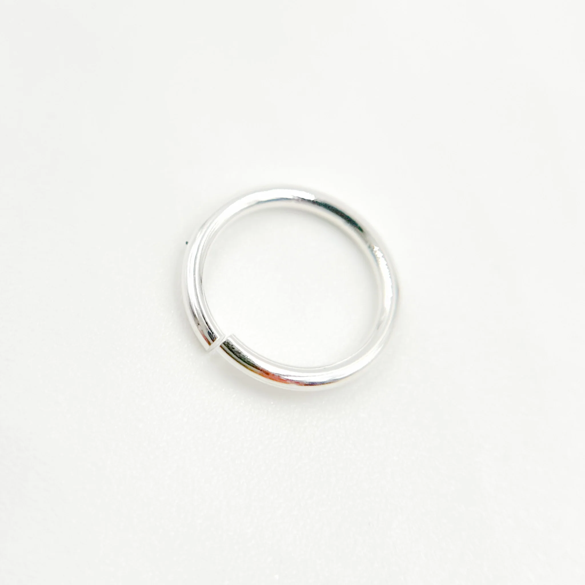 5004486. 7MM 20.5Gauge White Sterling Silver Open Jump Ring