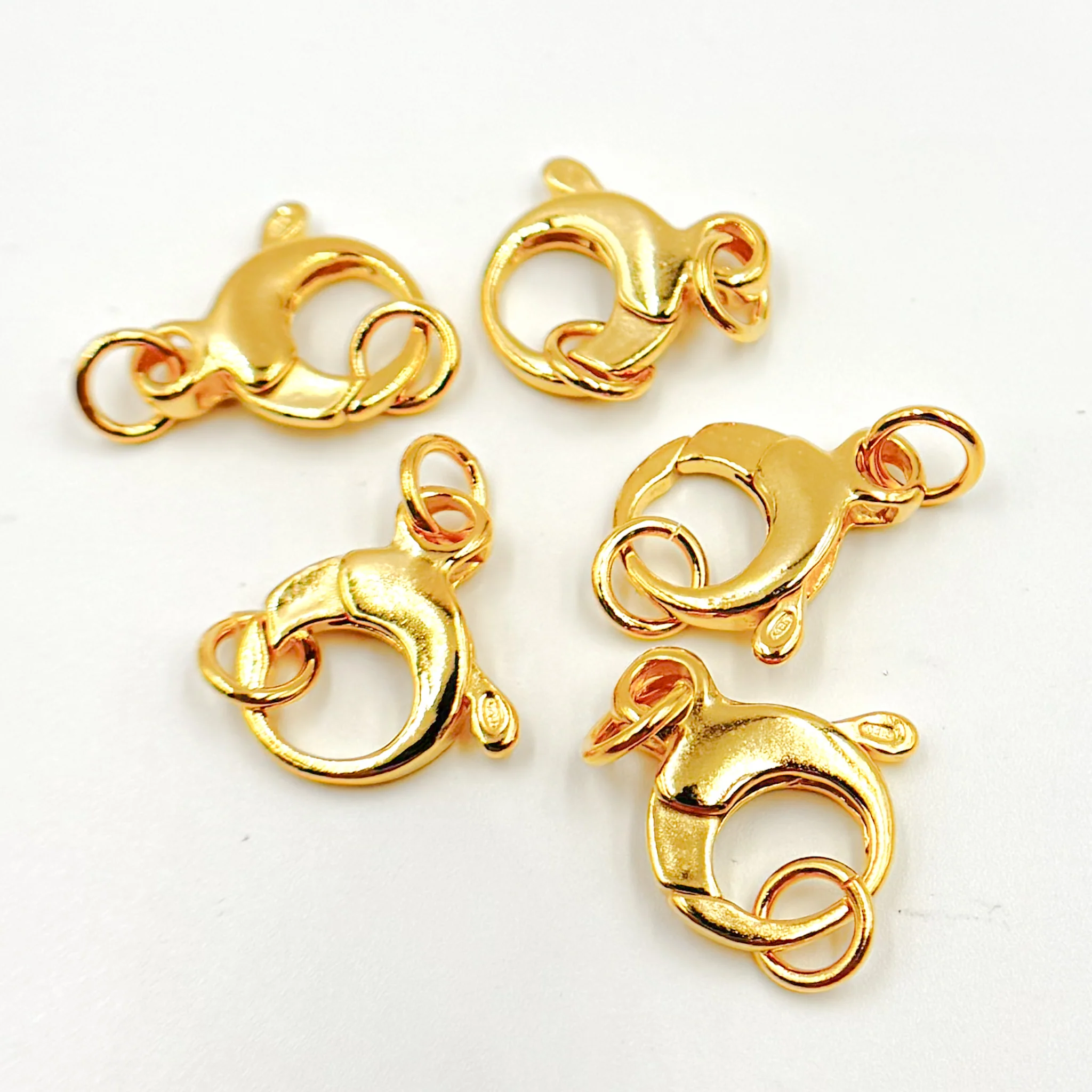 502GP. 17MM Gold-plated Sterling Silver Trigger Clasp