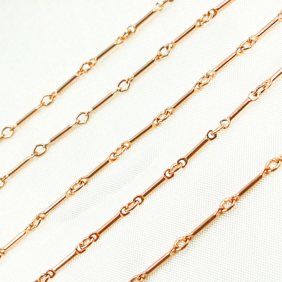 567RGF. 14K Rose Gold Filled Tube Chain - Image 2