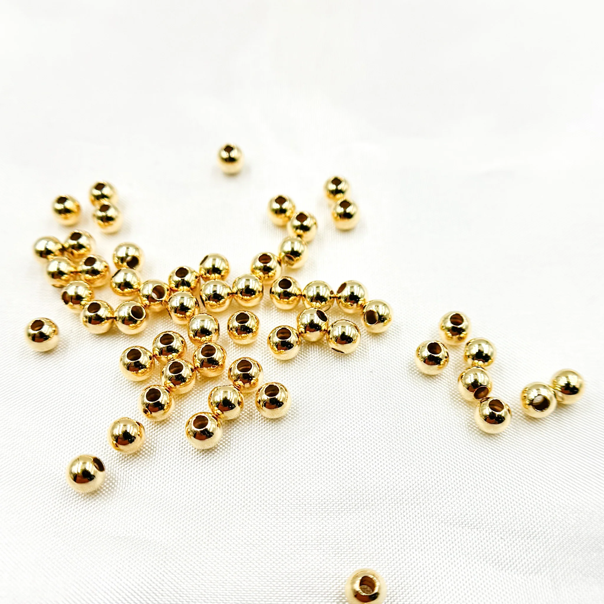 2925SB50H15. 5MM Gold Filled Seamless Beads - Image 3