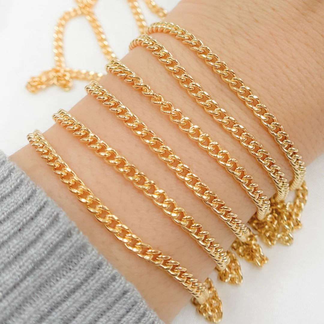 62FGF. 14k Gold Filled Curb Chain - Image 2