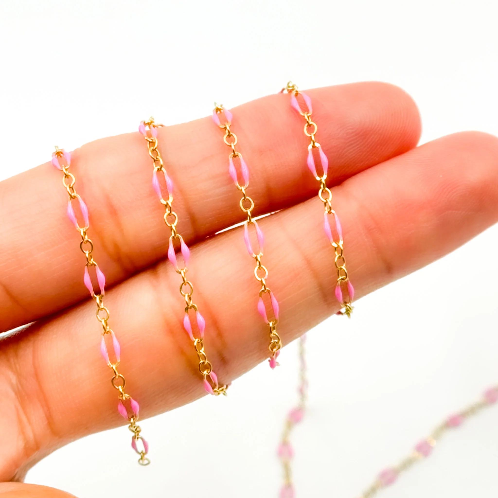 70/1003FGF. 14k Gold Filled Enamel Flat Marina Chain - Image 6