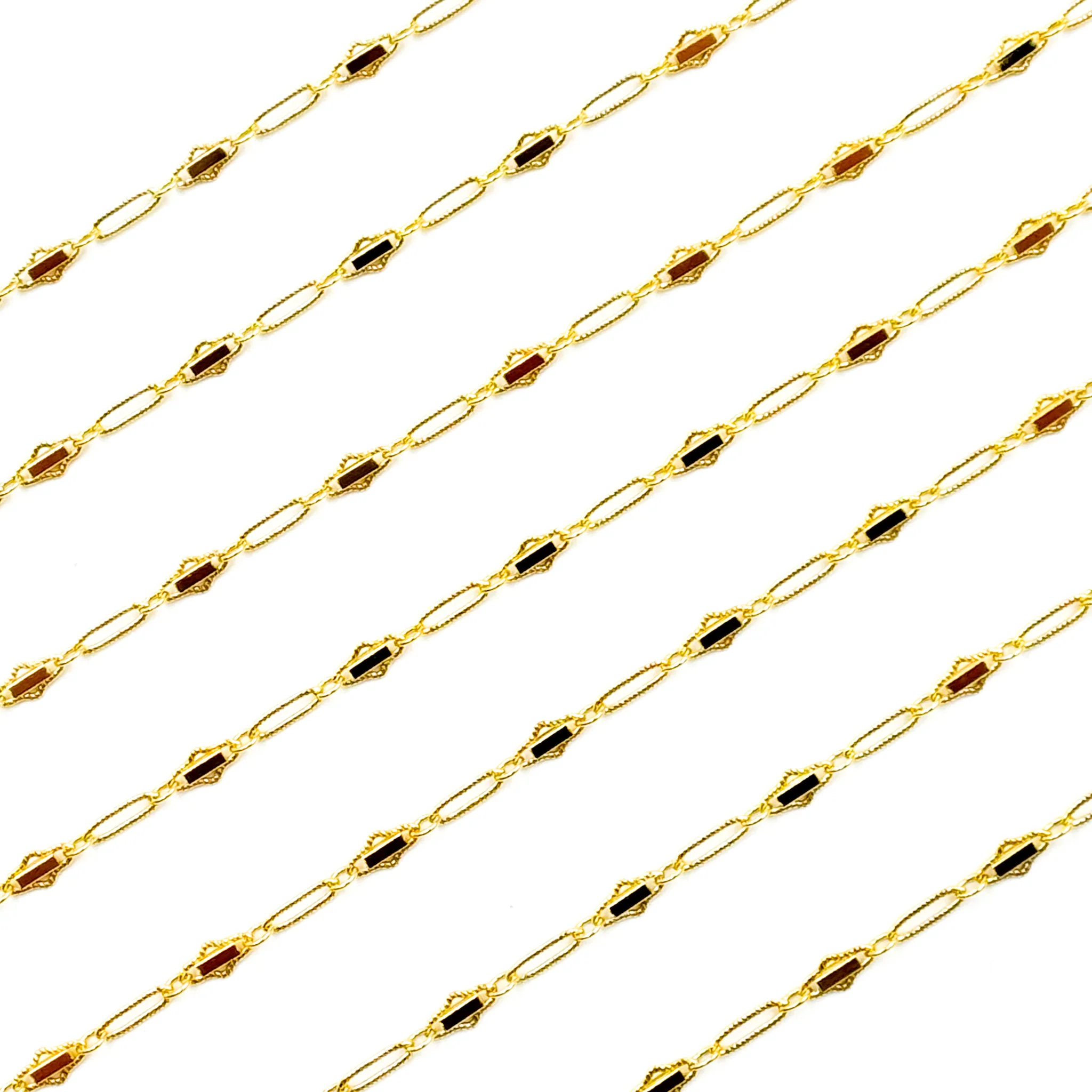 901BGF. 14k Gold Filled Fancy Twisted Oval Link Chain - Image 5
