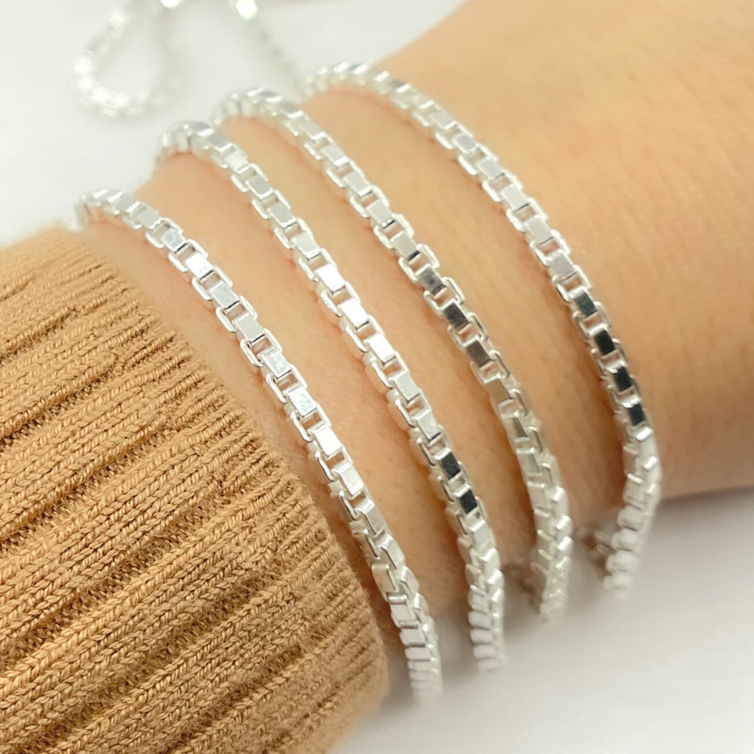 Y108SS. Sterling Silver Box Link Chain - Image 2