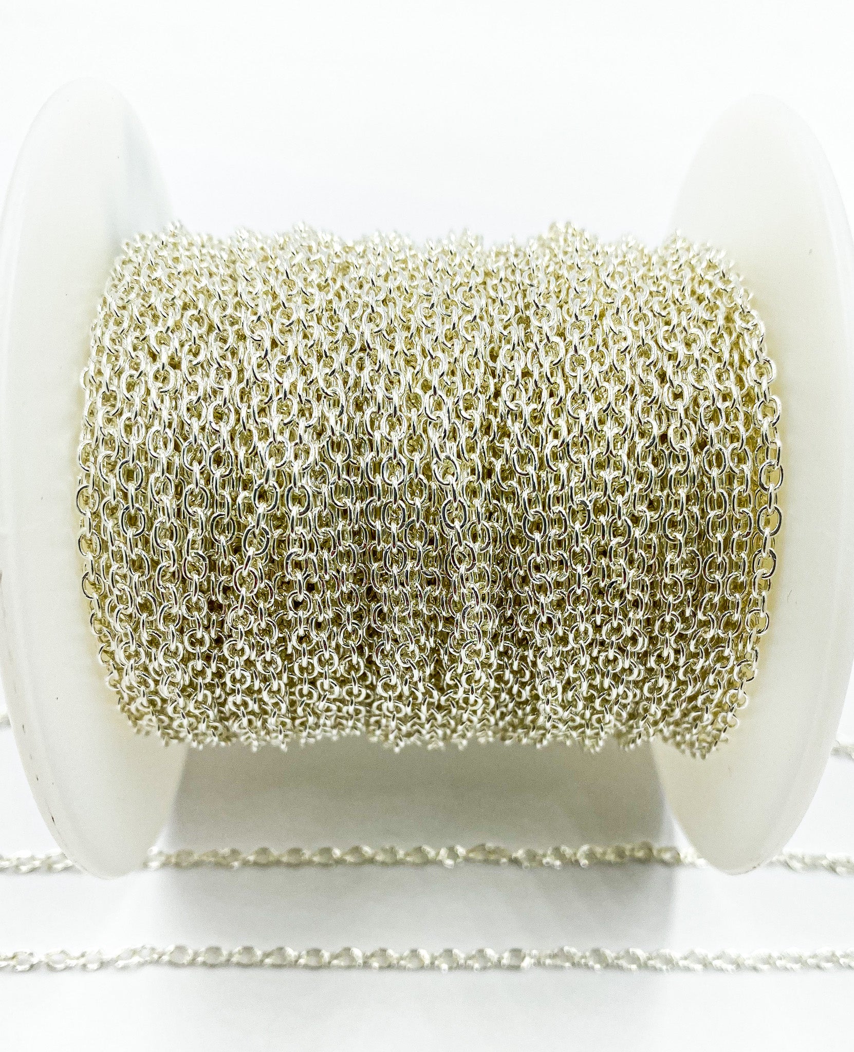 1916SS. 925 Sterling Silver Cable Chain - Image 4