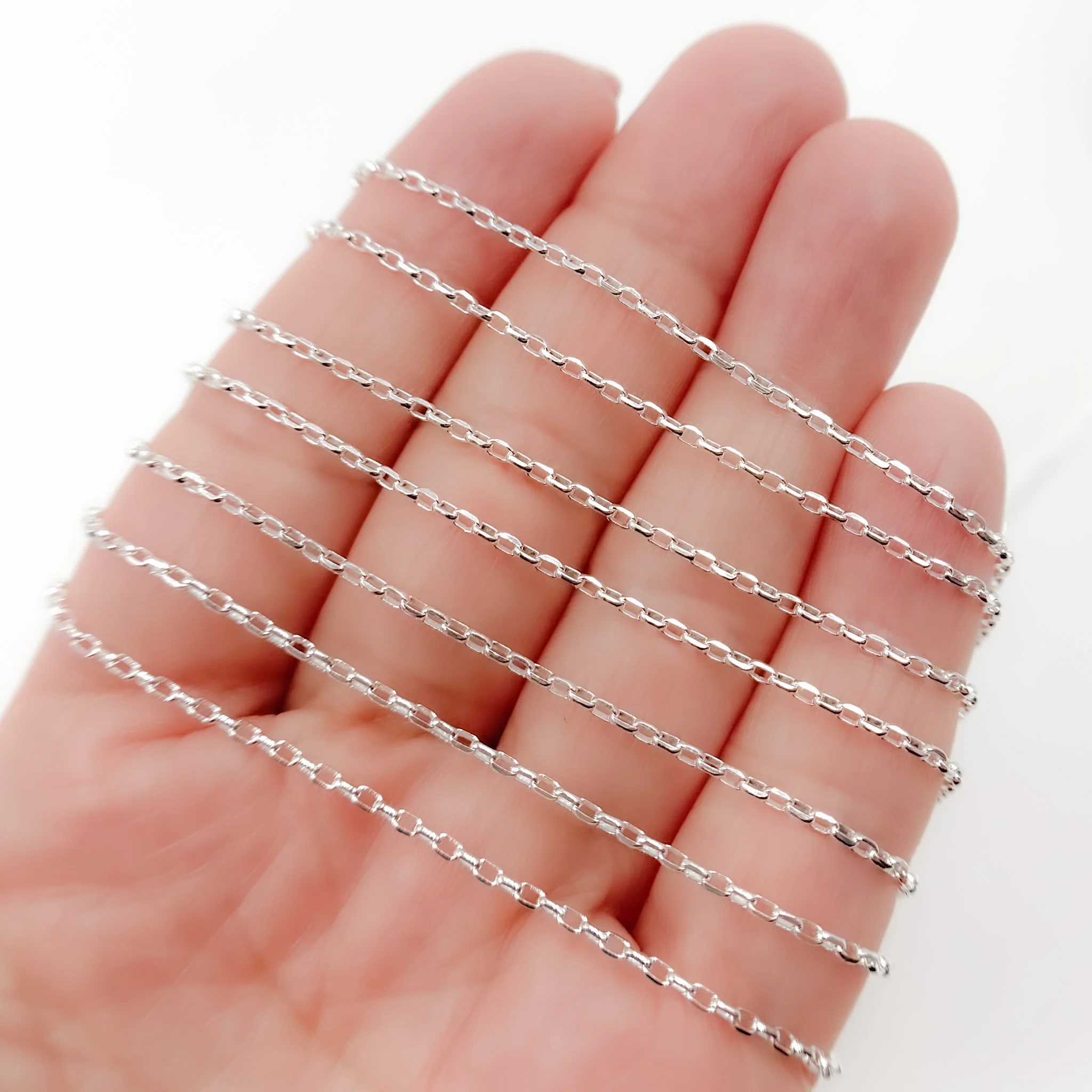 V93SS. Sterling Silver Cable Chain - Image 4