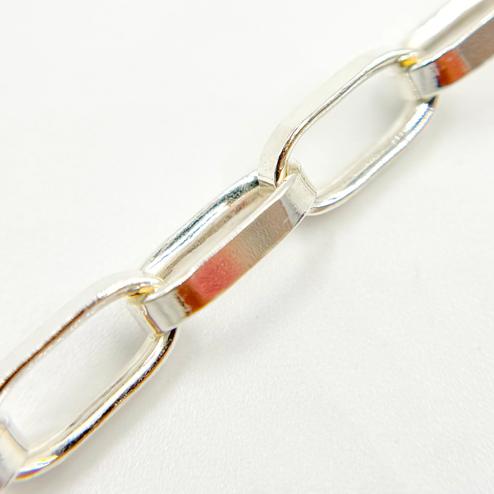 Y54SS. Sterling Silver Flat Oval Cable Chain - Image 3