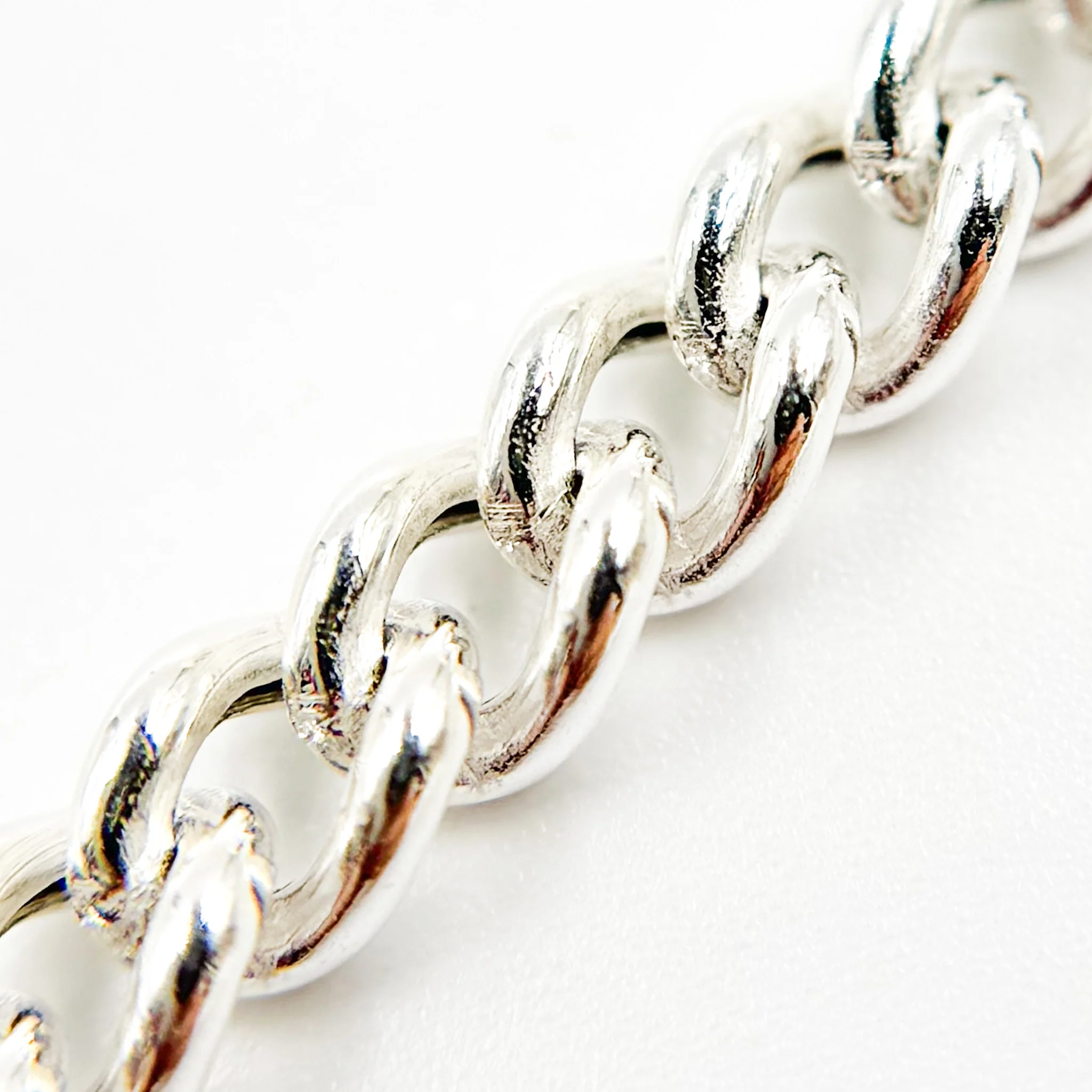 Y3SS. Sterling Silver Curb Link Chain - Image 4