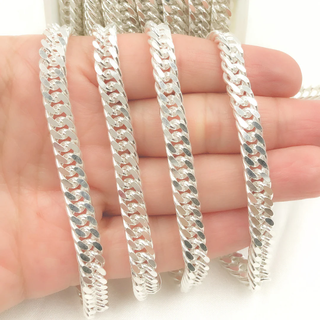 Y69SS. Sterling Silver Double Curb Chain - Image 3