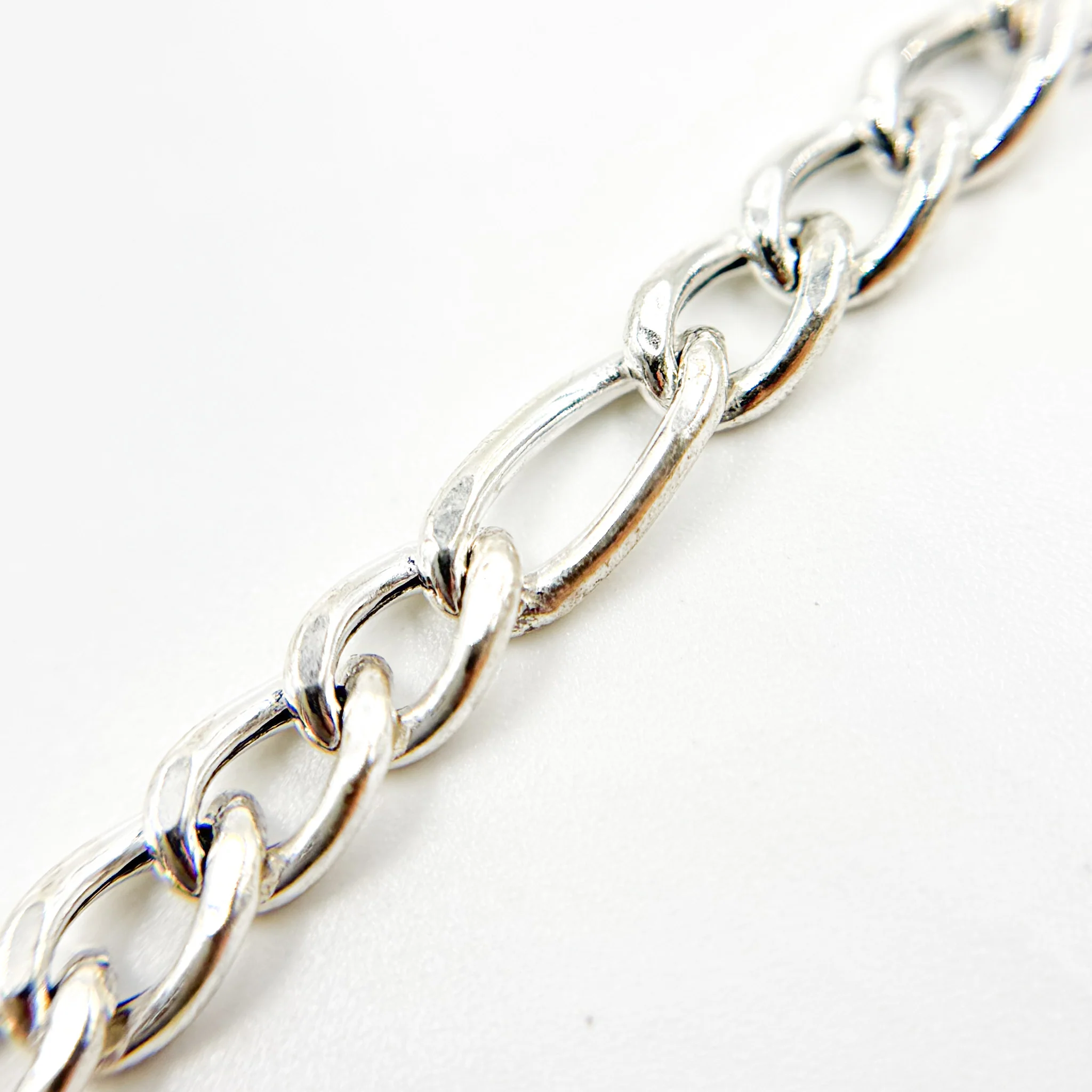Y61SS. Sterling Silver Figaro Chain - Image 2