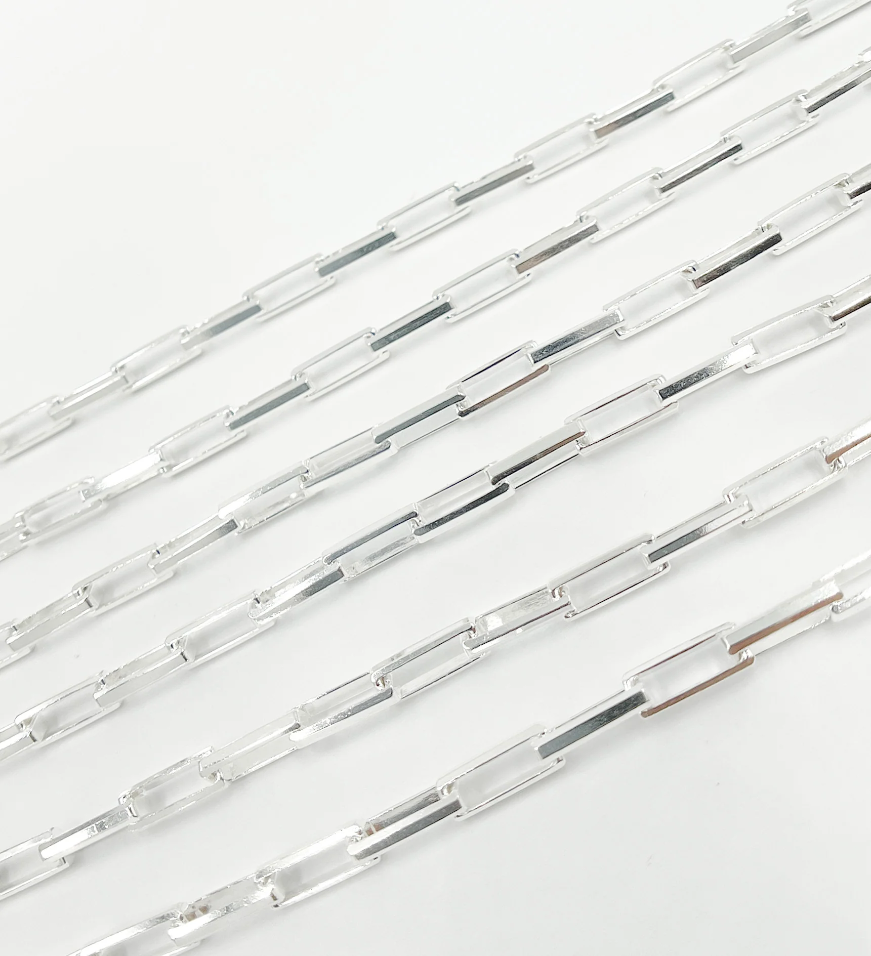 X16SS. Sterling Silver Flat Box Link Chain - Image 3