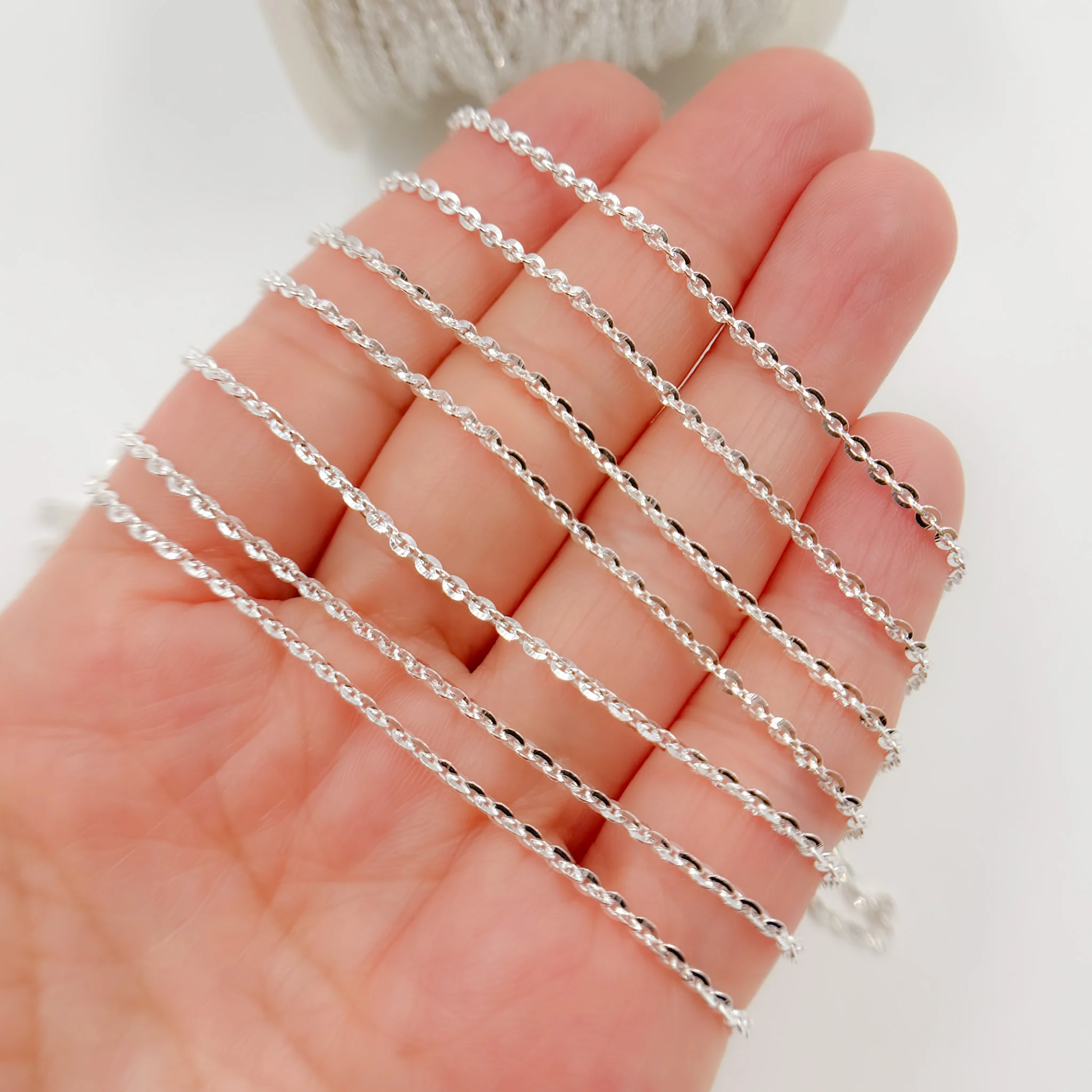 Z16SS. Sterling Silver Flat Cable Chain - Image 5