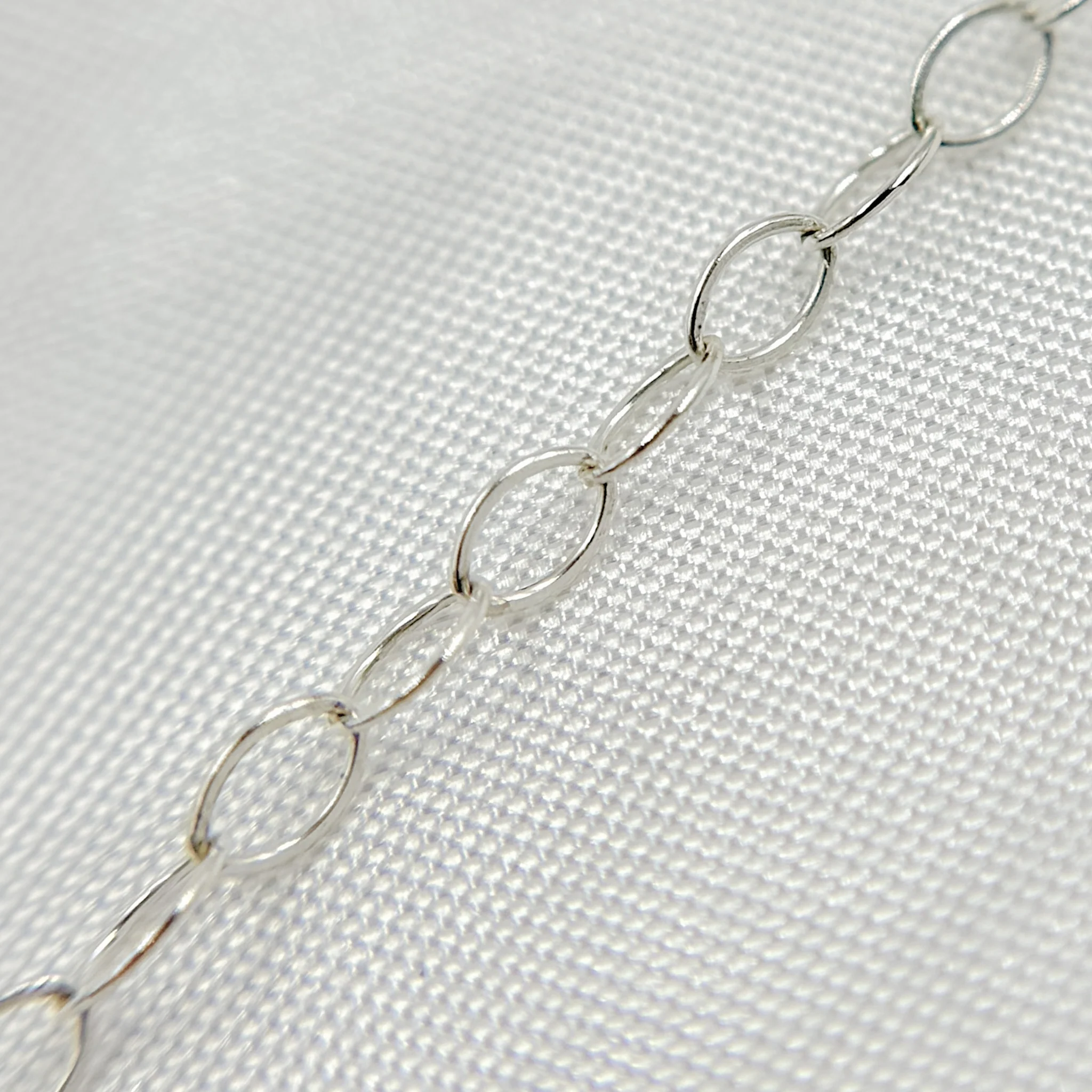 1310FSS. Sterling Silver Flat Cable Chain - Image 3