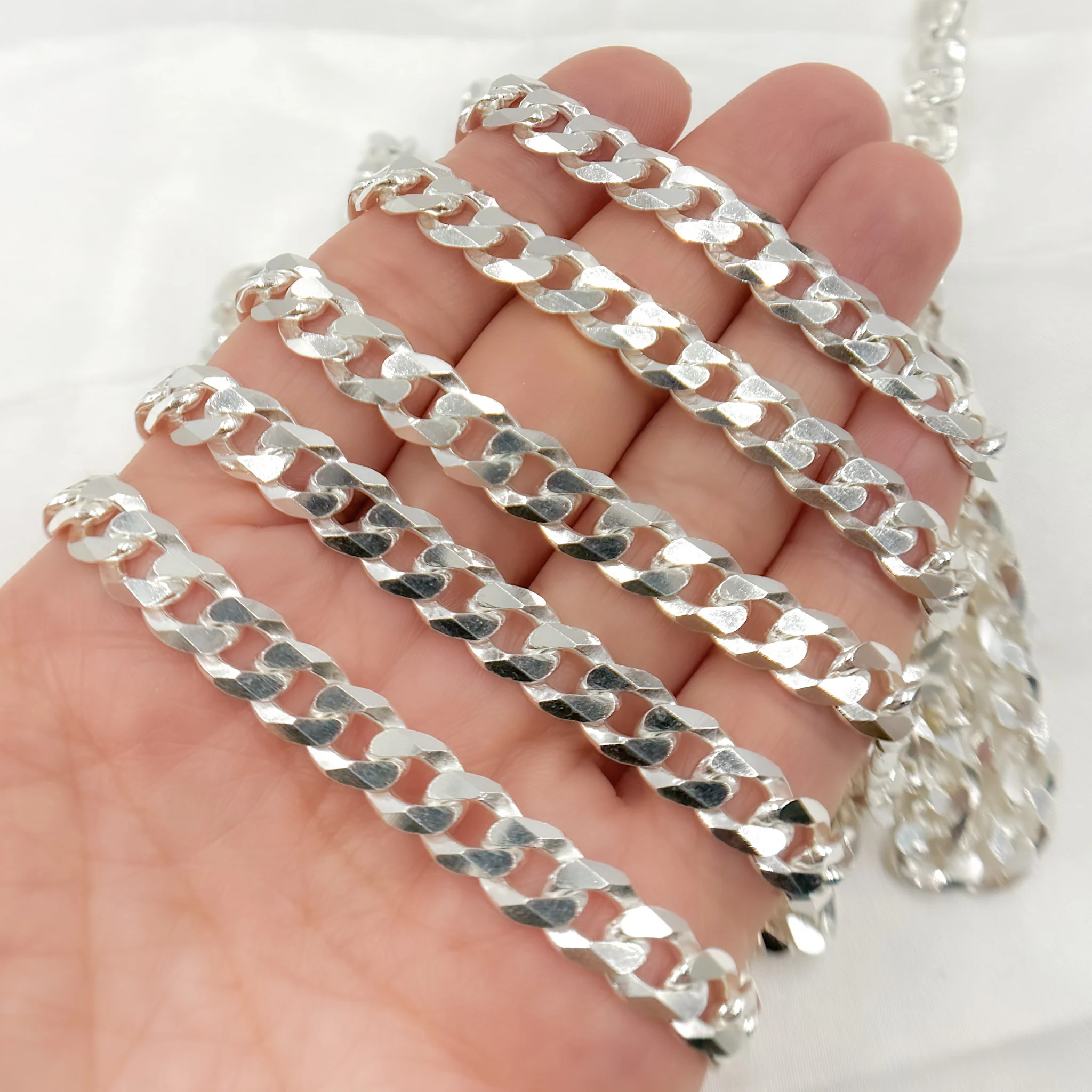 Y98SS. Sterling Silver Flat Curb Chain - Image 5
