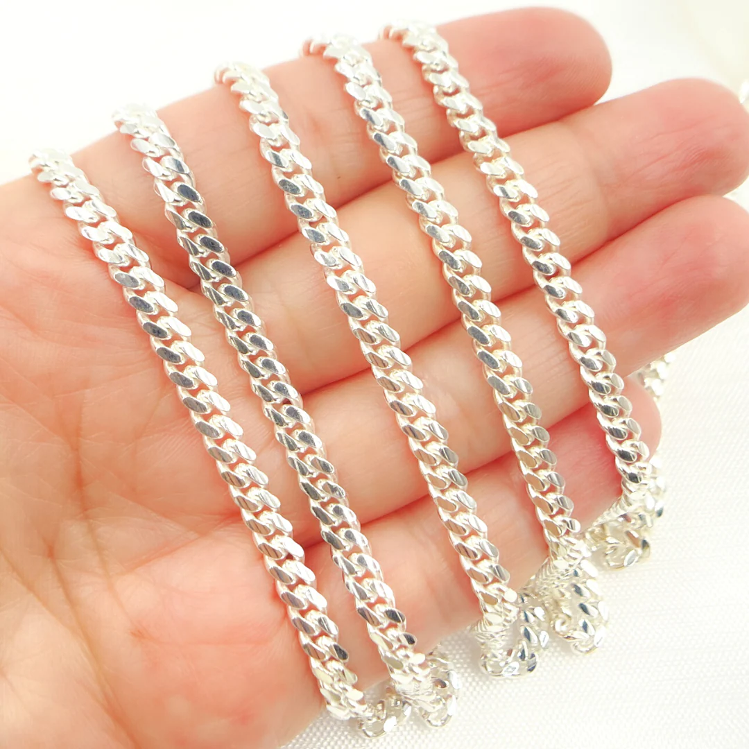 Z71SS. Sterling Silver Flat Curb Chain - Image 4