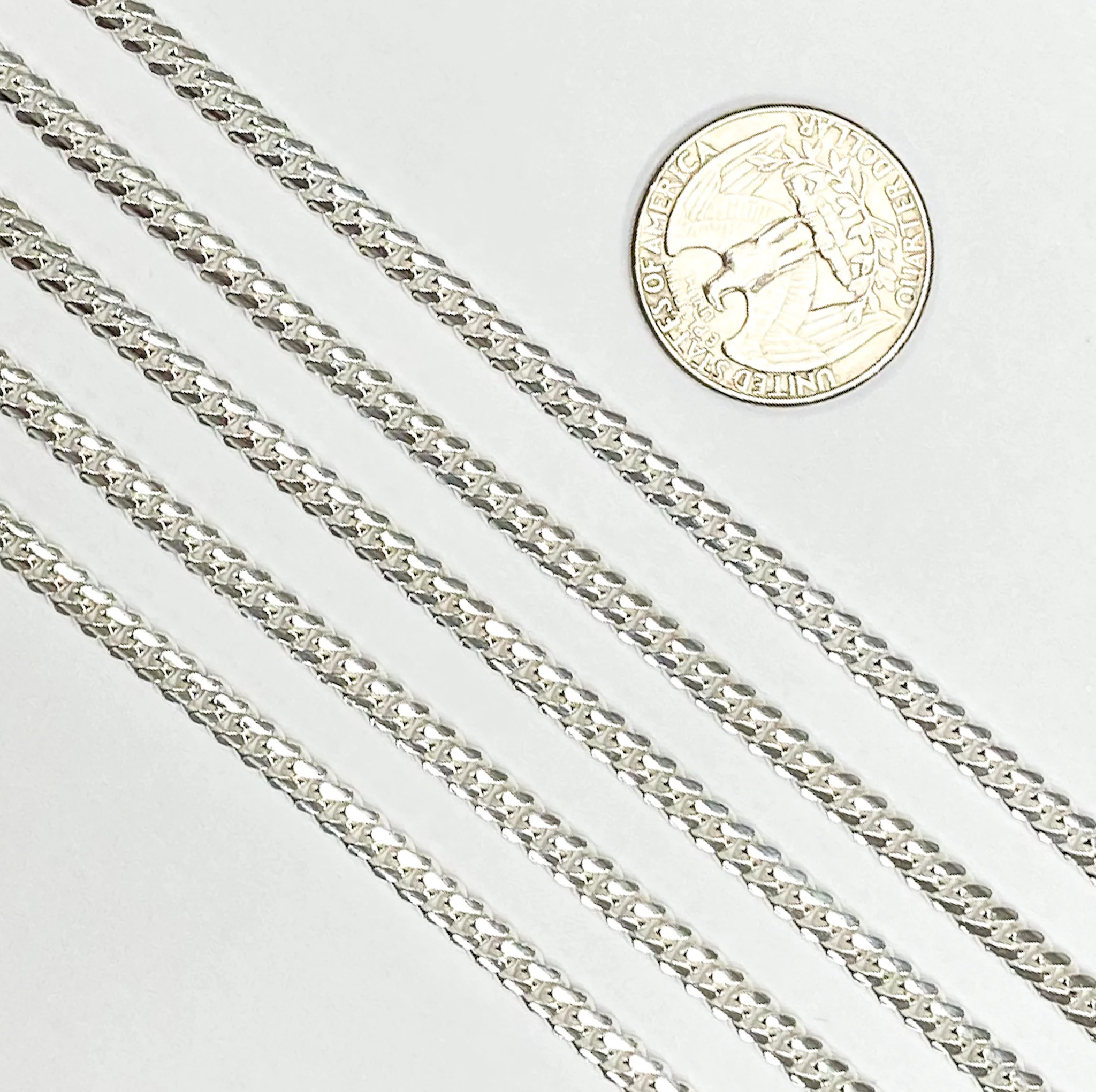 Z71SS. Sterling Silver Flat Curb Chain - Image 5