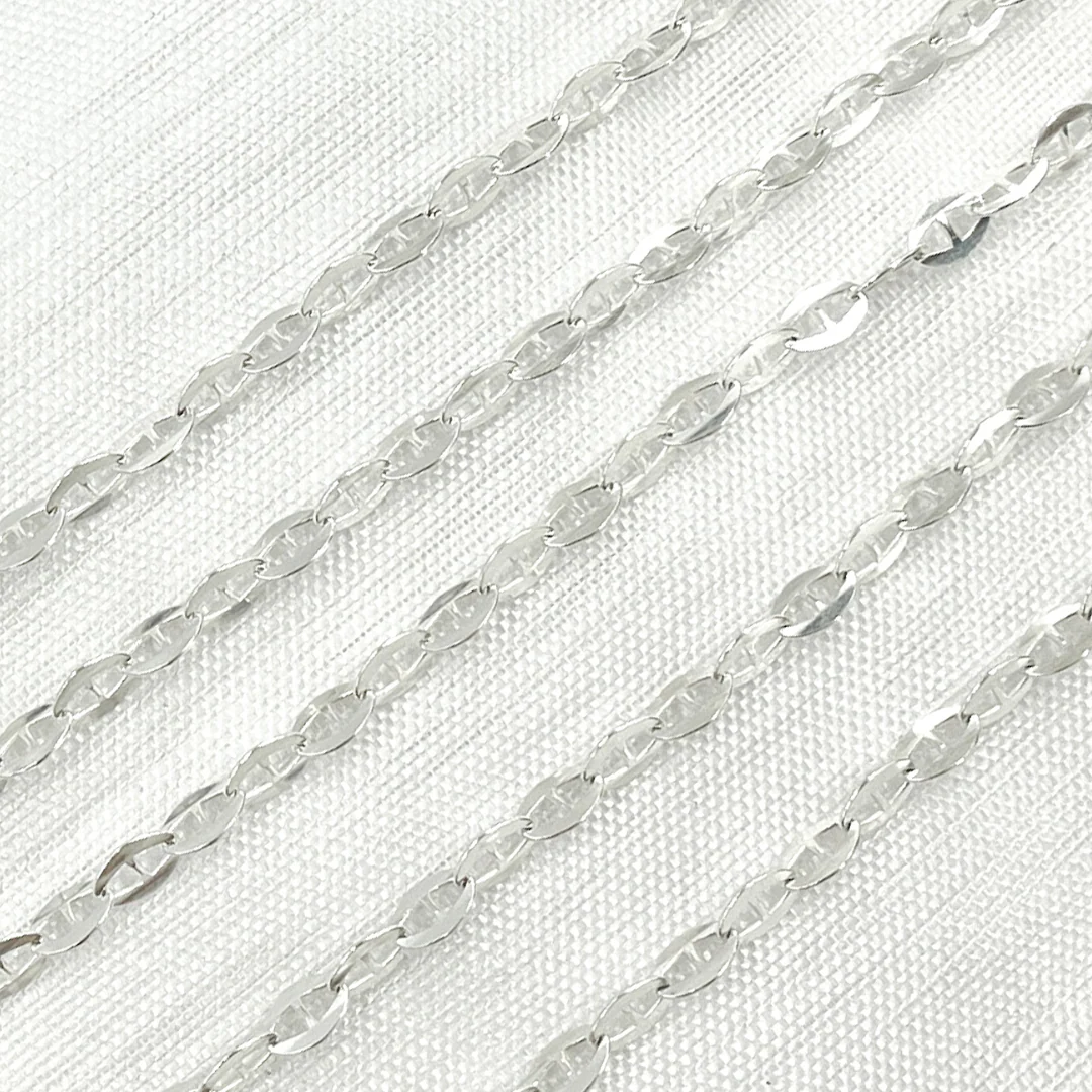 Z51SS. Sterling Silver Flat Marina Link Chain - Image 5