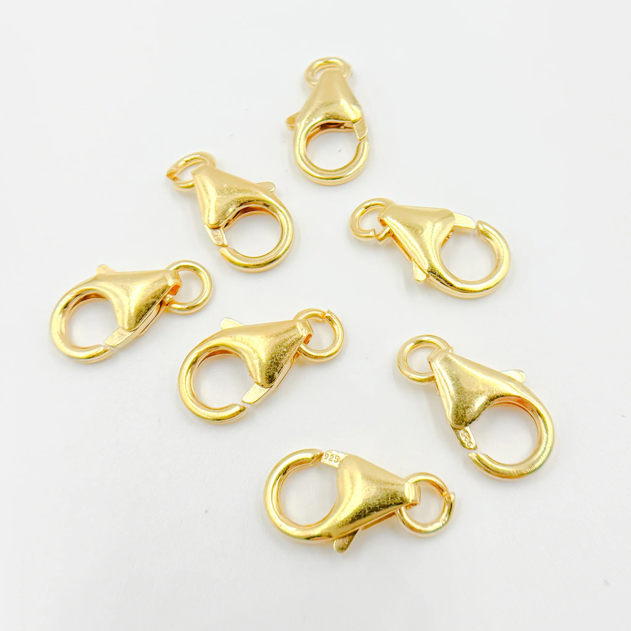 0925NTC1WRGP. 8MM Gold Plated Silver Trigger Clasp - Image 3