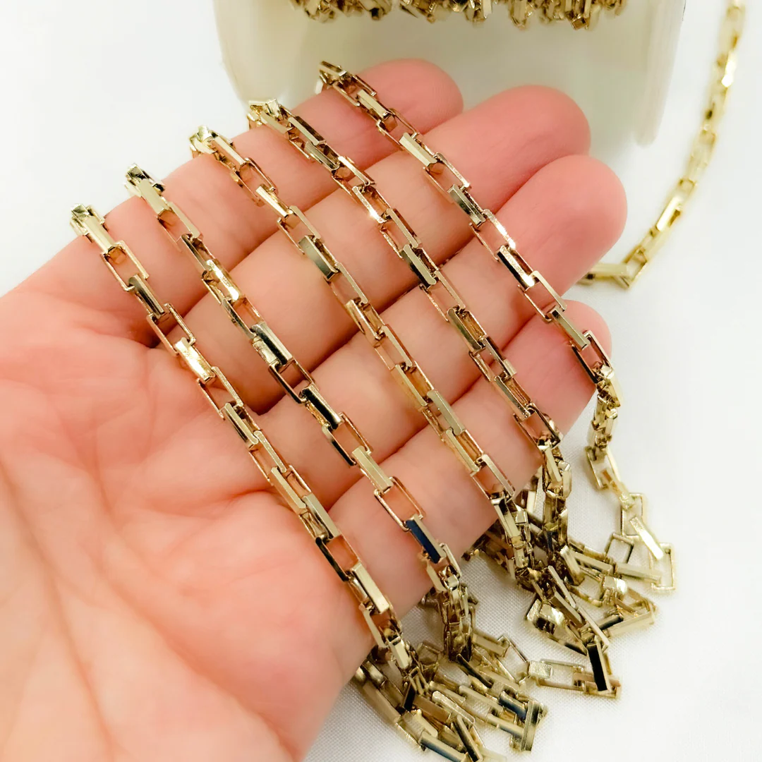 Y46GP. Gold Plated Sterling Silver Box Chain