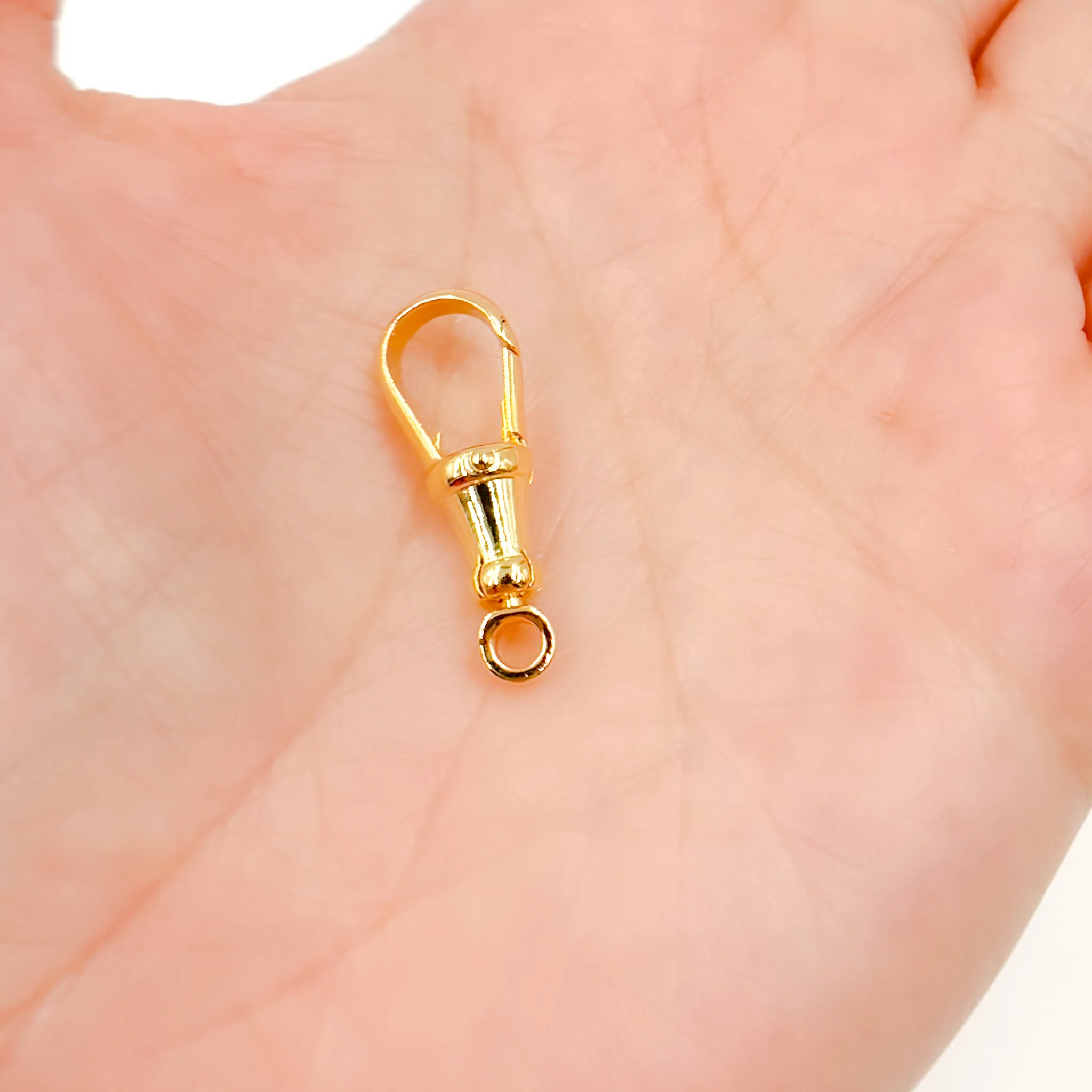 0925ALB3GP. 17MM Gold-plated Sterling Silver Swivel Clasp - Image 3