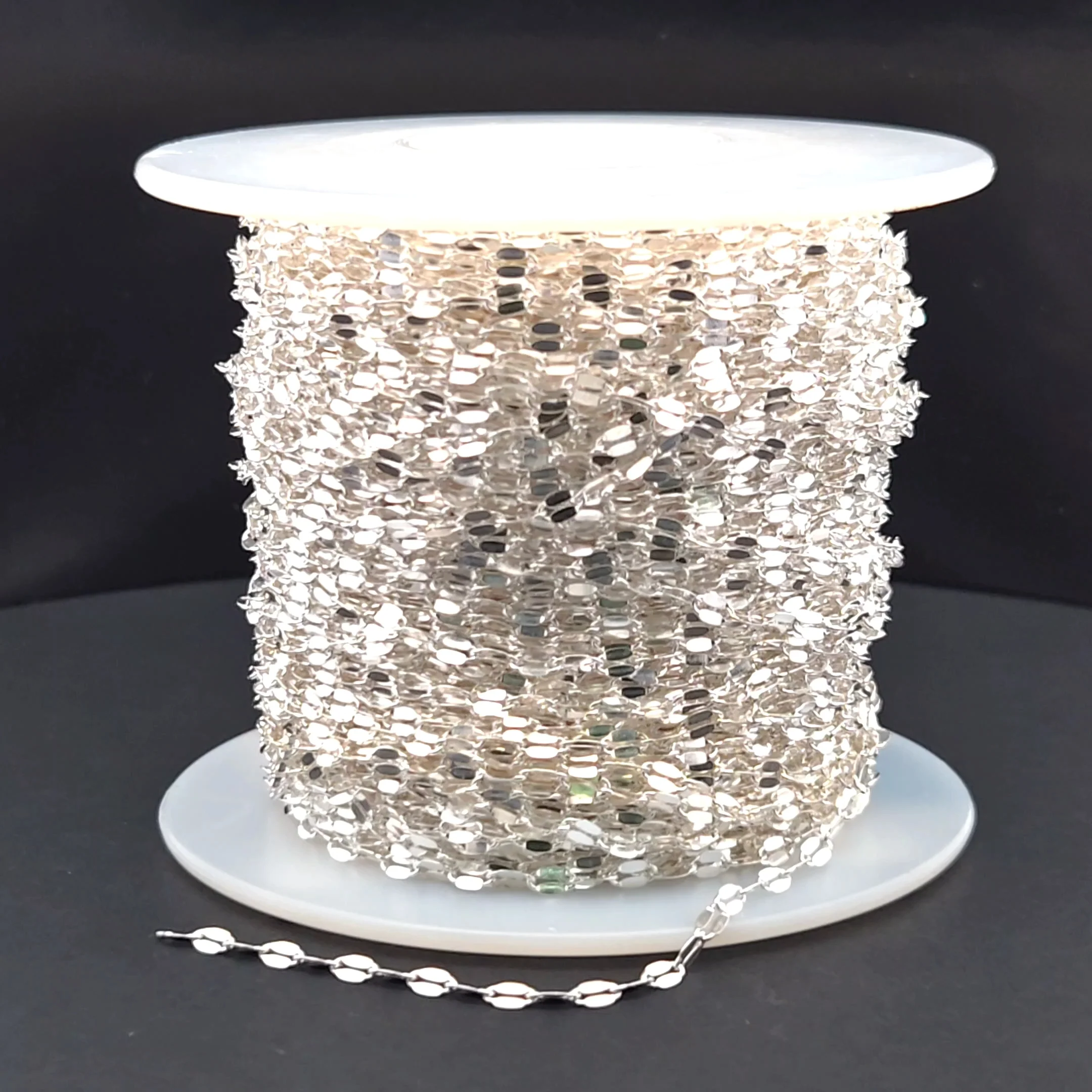 Z84SS. Sterling Silver Flat Marina Chain - Image 7