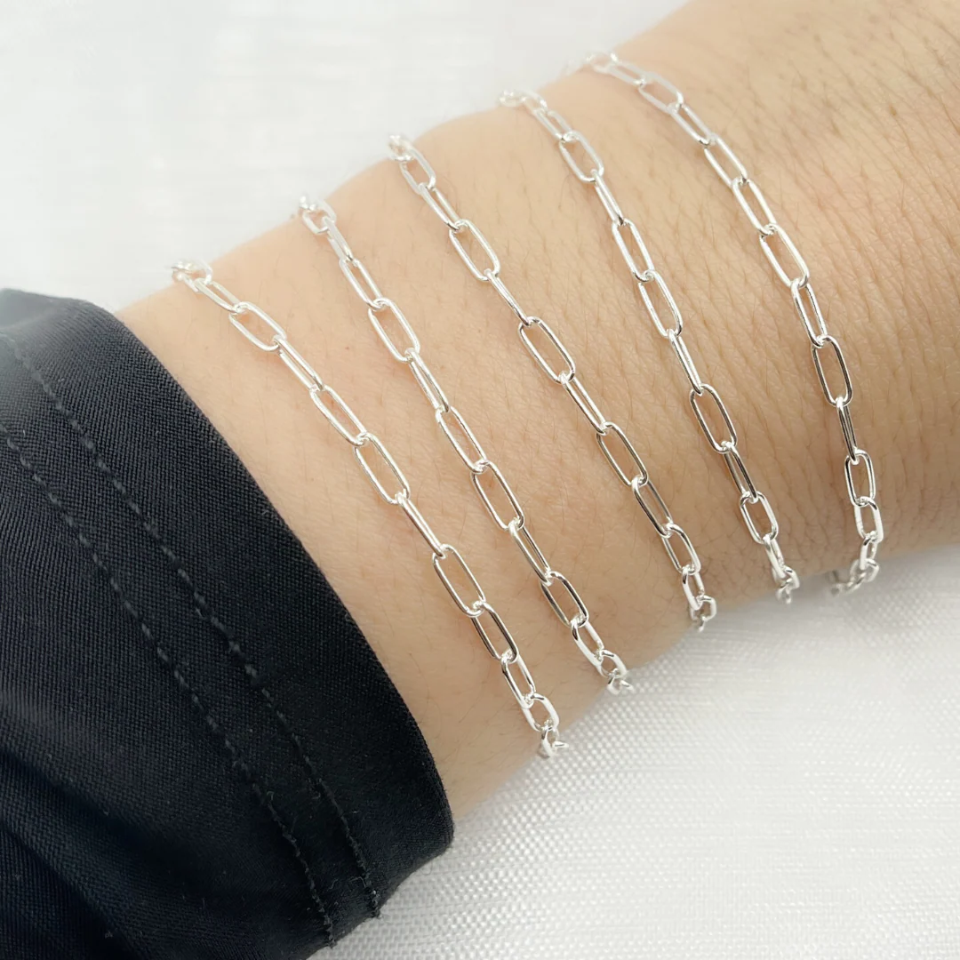 2505SS. Sterling Silver Paperclip Chain - Image 4