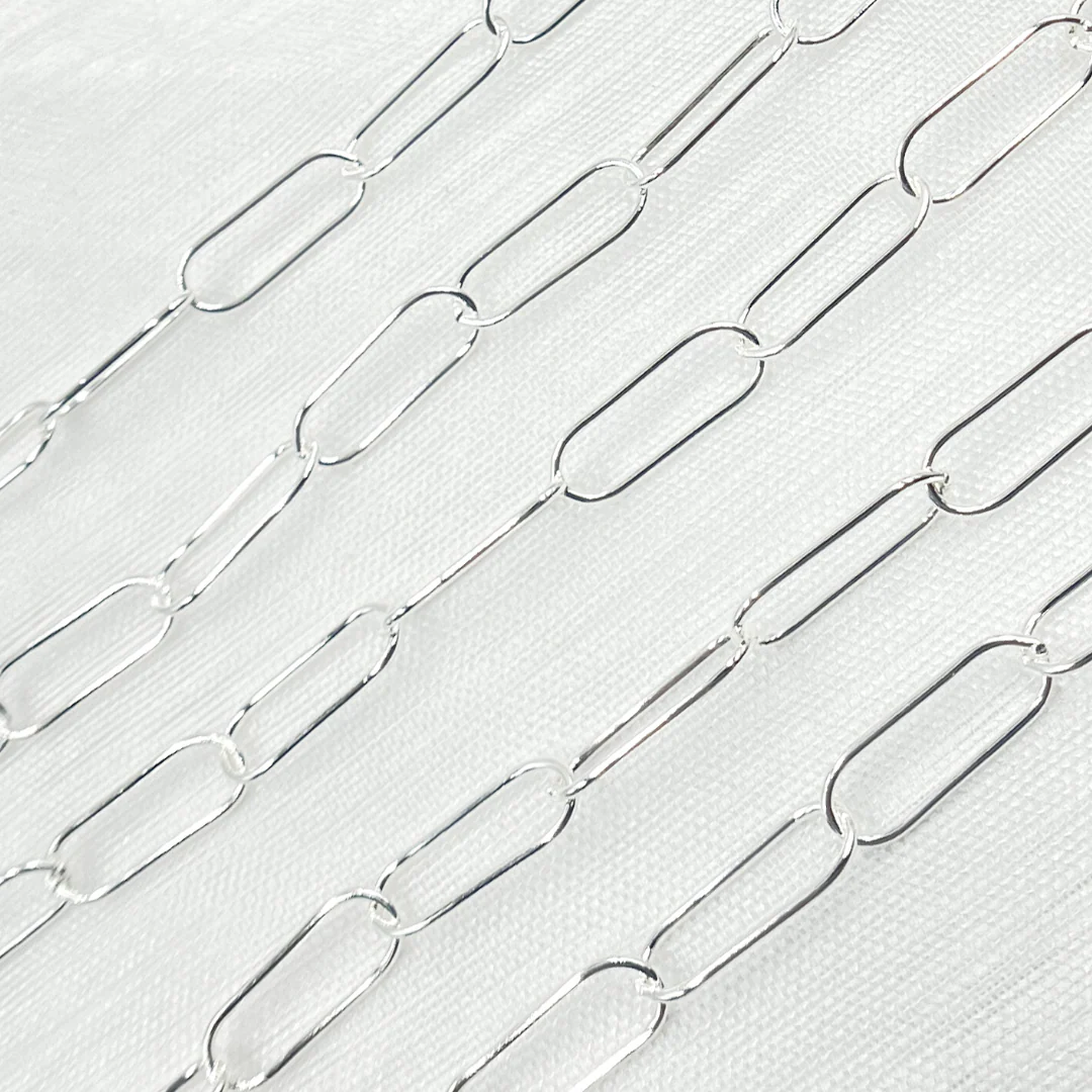 768SS. 925 Sterling Silver Paperclip Chain - Image 3
