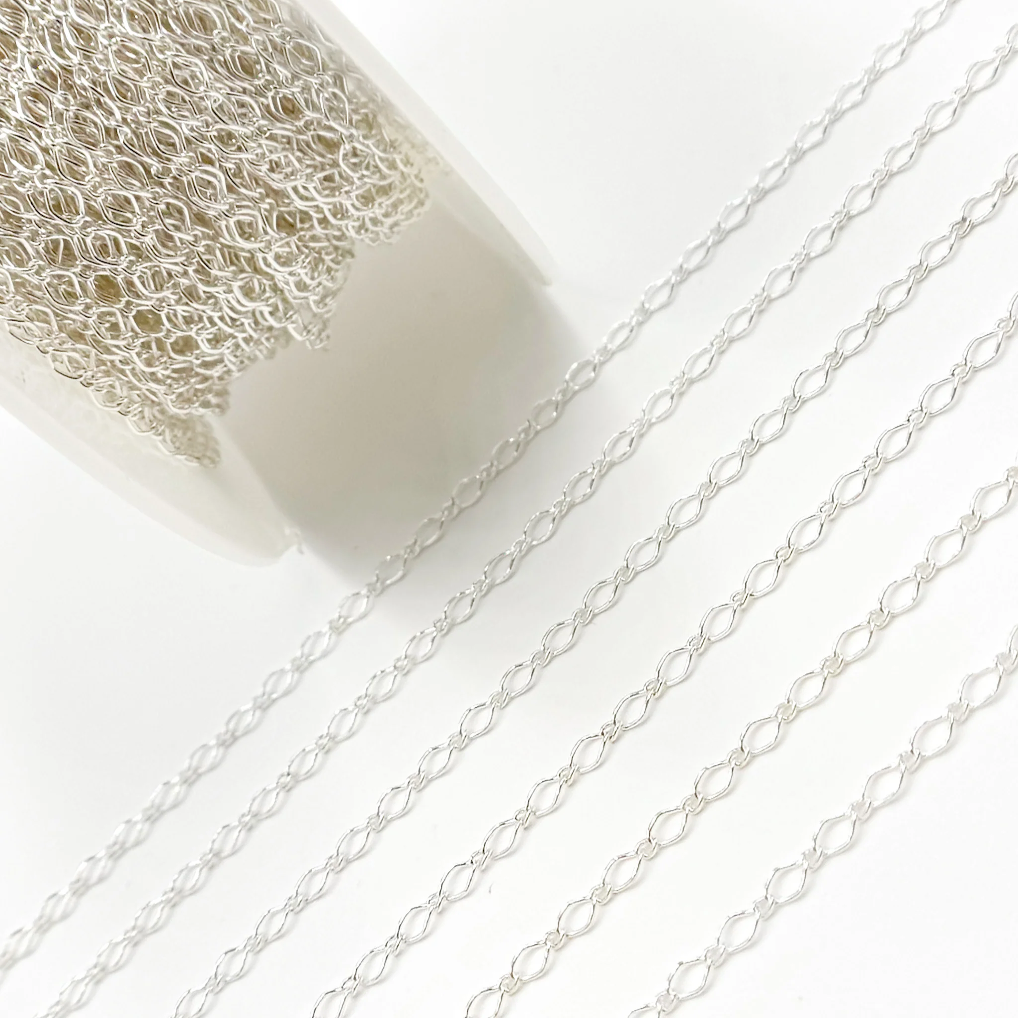 16MQSS. Sterling Silver Cable Link Chain - Image 2