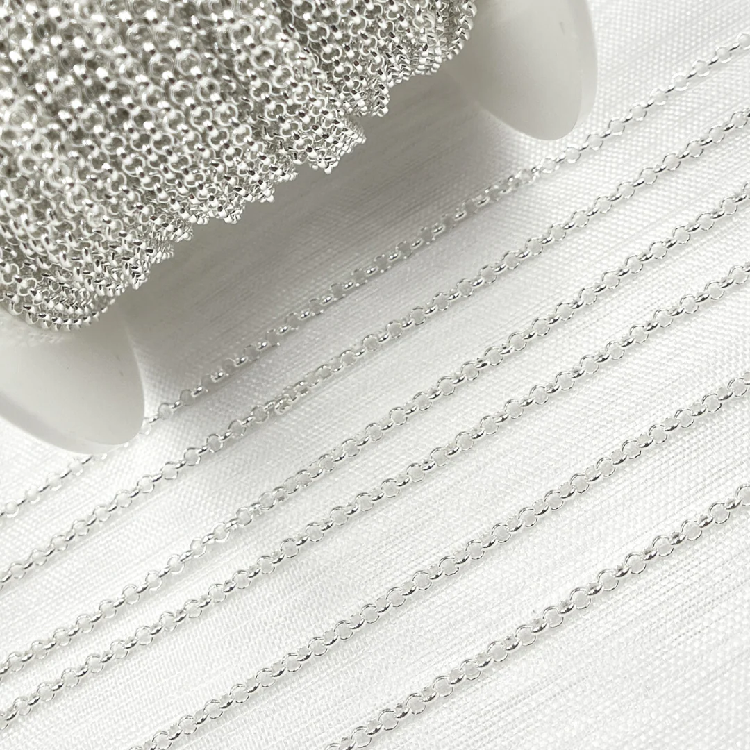 V107SS. Sterling Silver Rolo Chain - Image 5