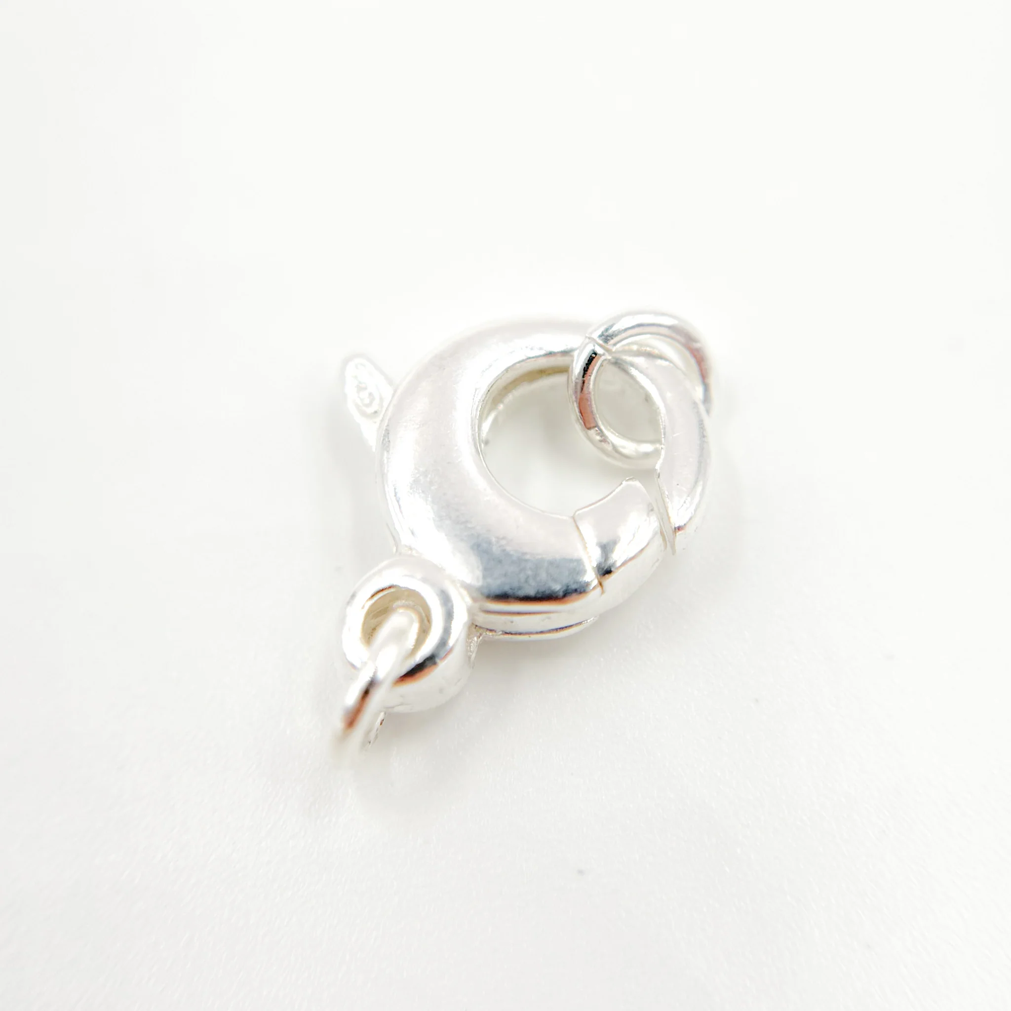 503SS. 14MM White Sterling Silver Trigger Clasp - Image 3